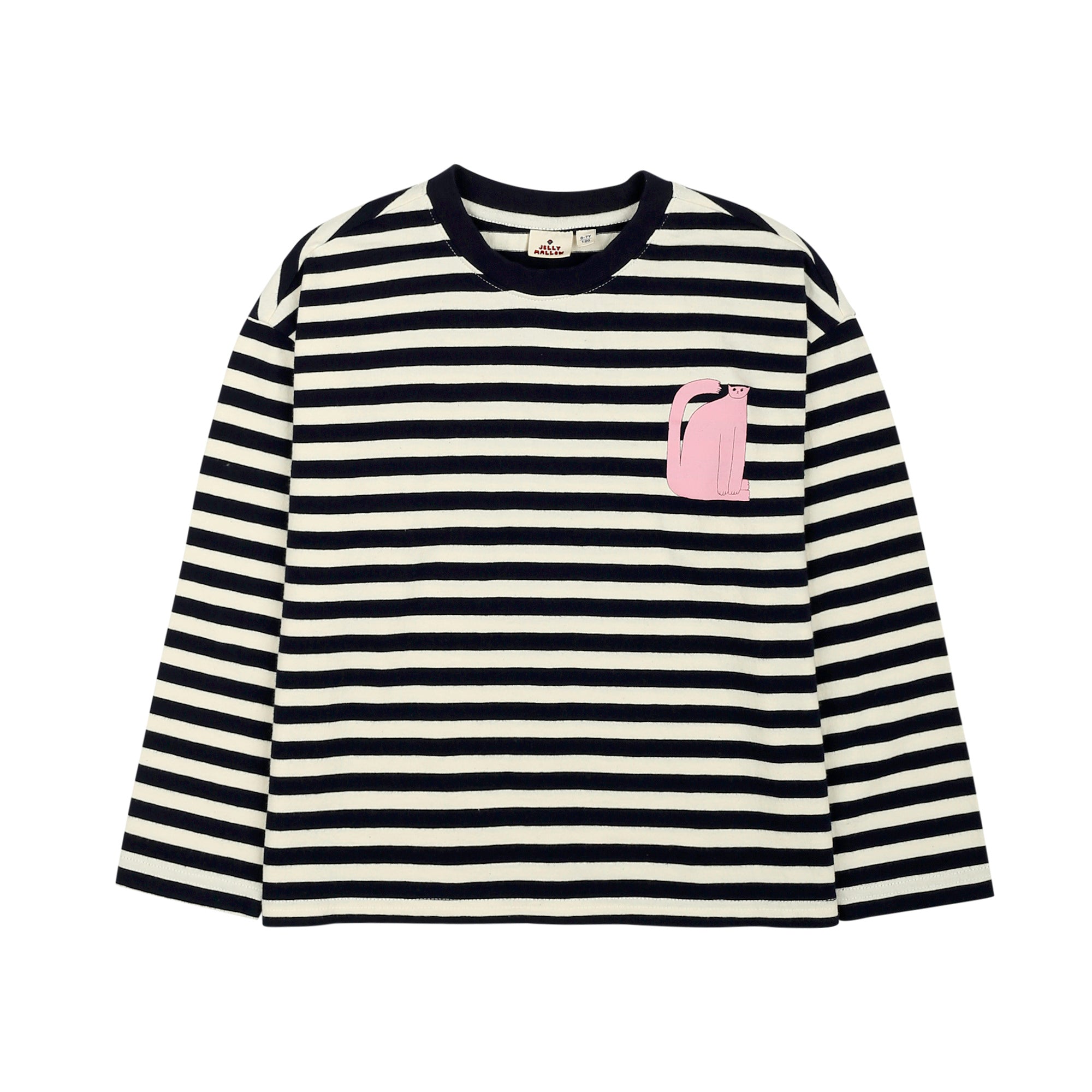 Boys & Girls Navy Stripes Cotton T-Shirt