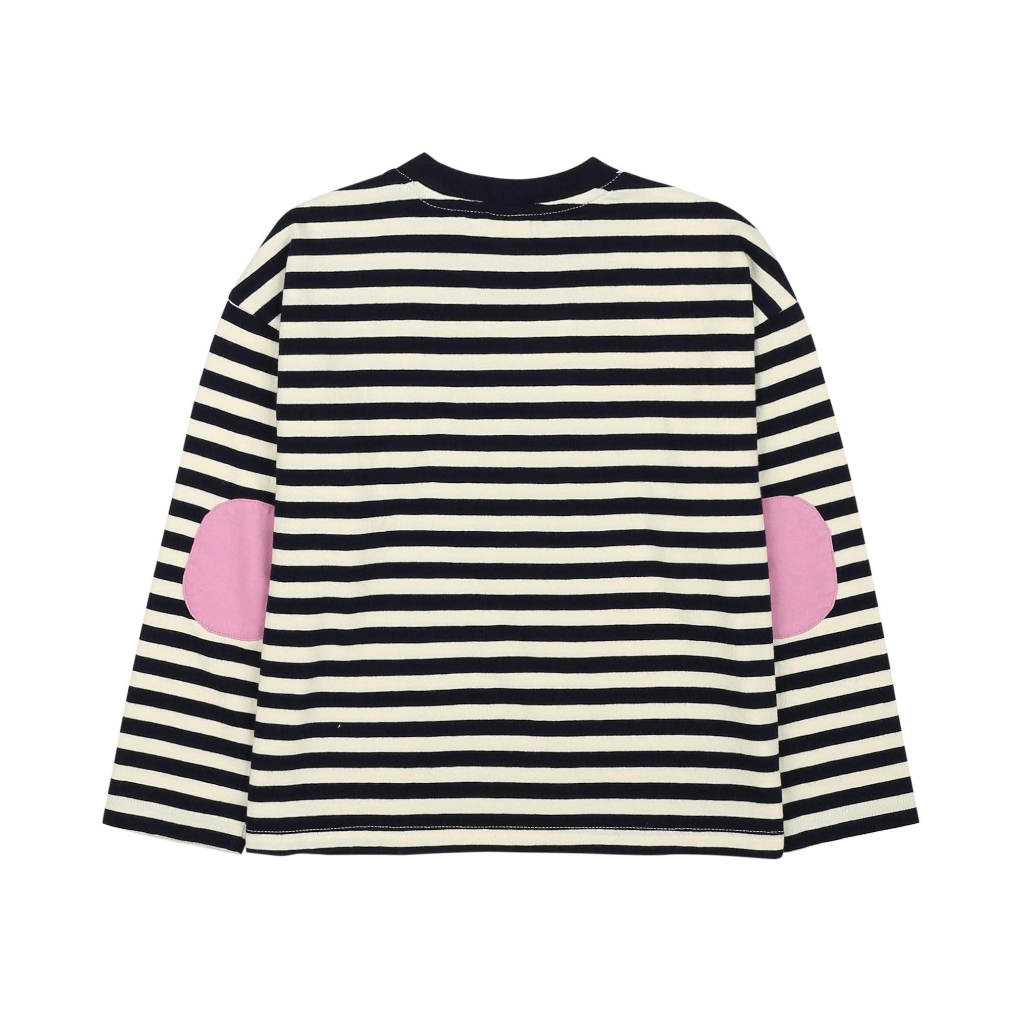 Boys & Girls Navy Stripes Cotton T-Shirt