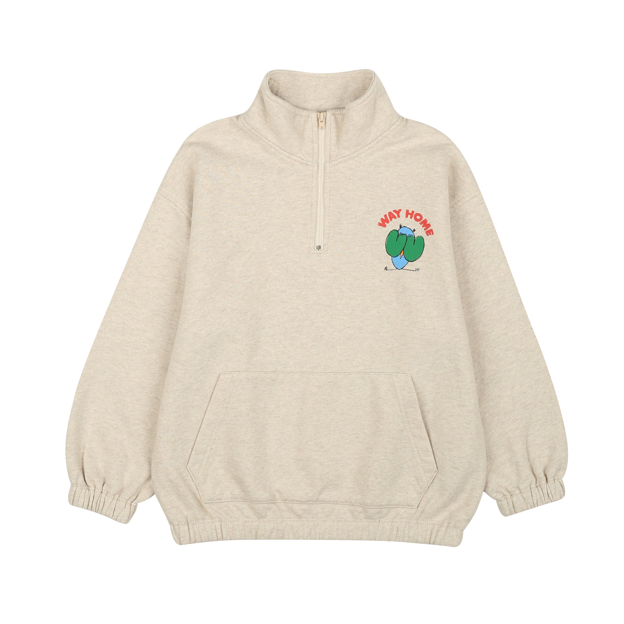 Boys & Girls Oatmeal Cotton Sweatshirt