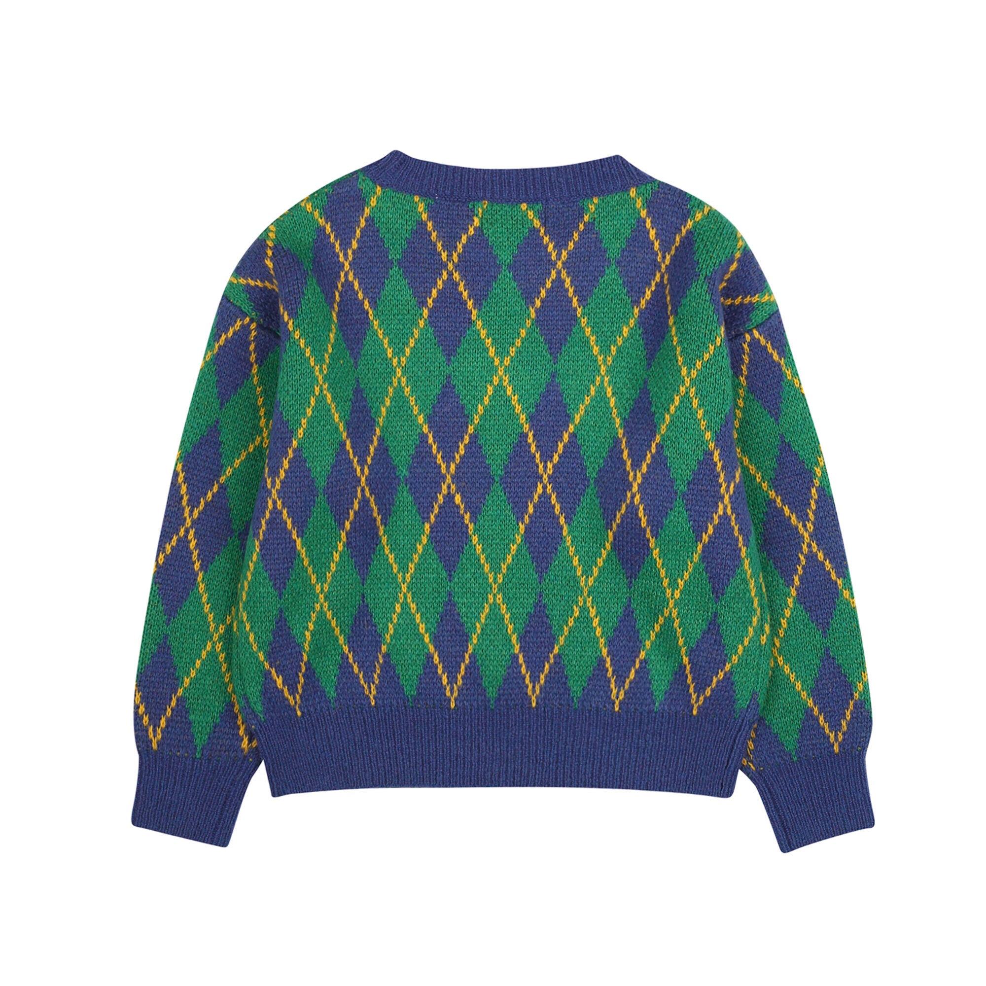 Boys & Girls Blue Check Sweater