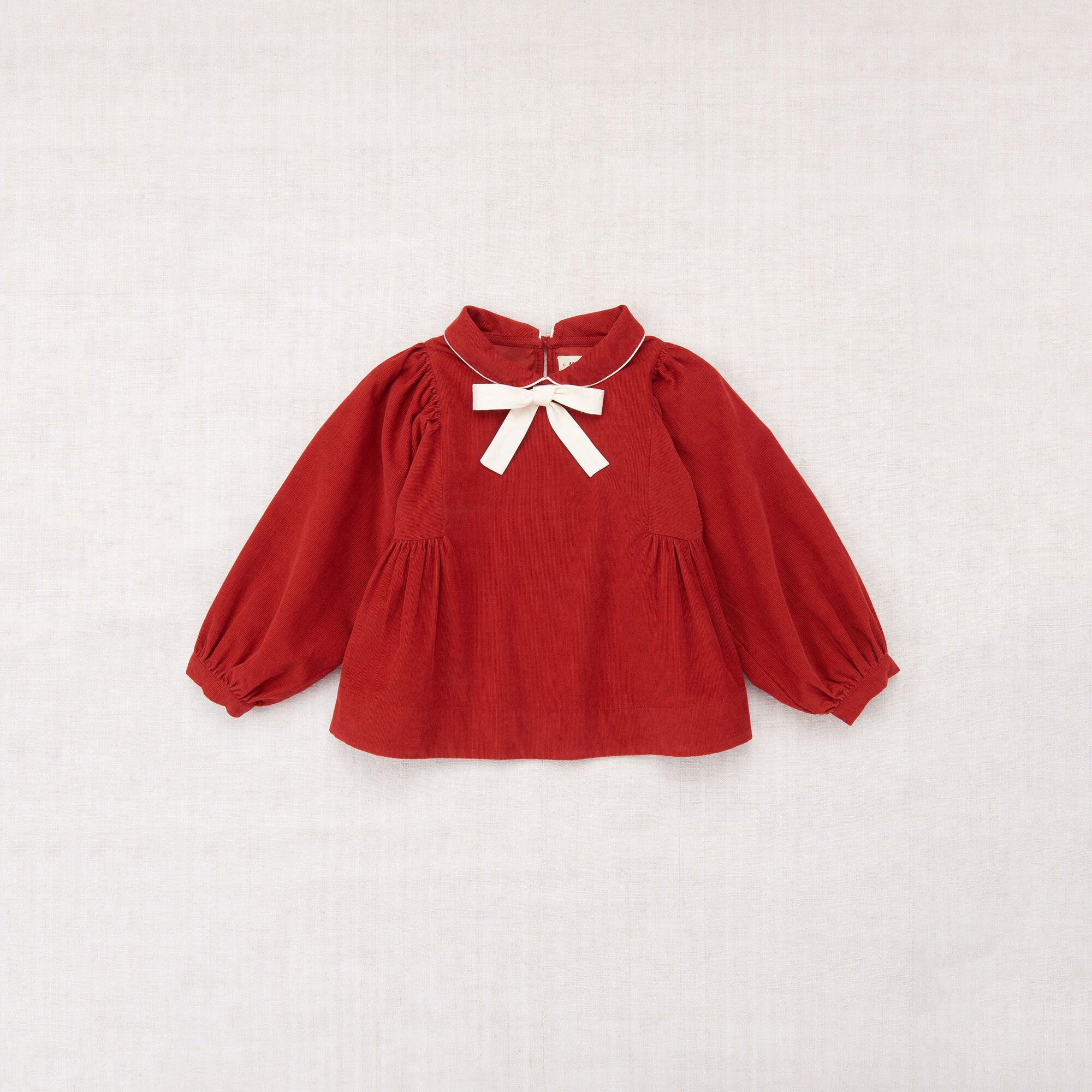 Girls Red Corduroy Blouse