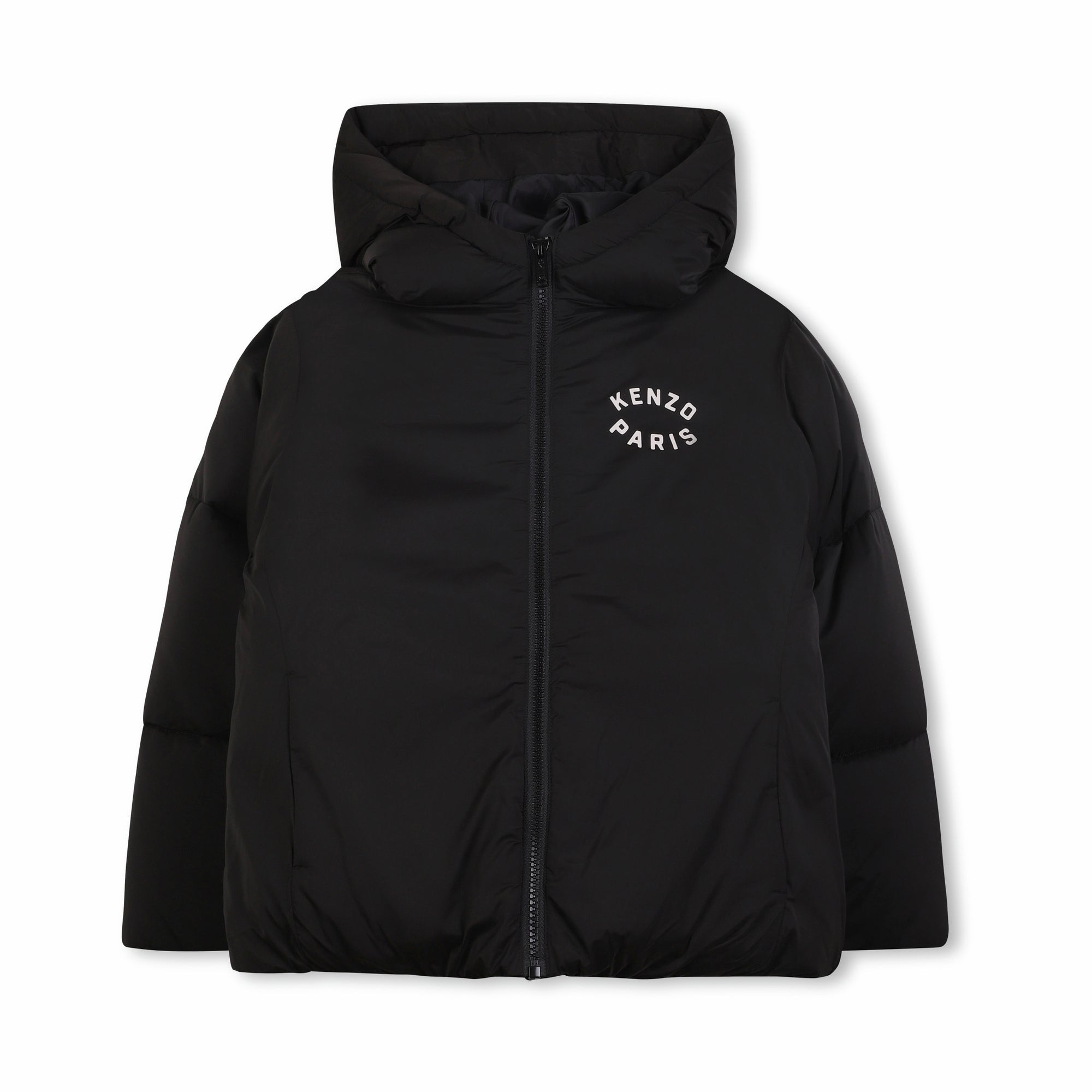 Boys & Girls Grey Black Padded Jacket