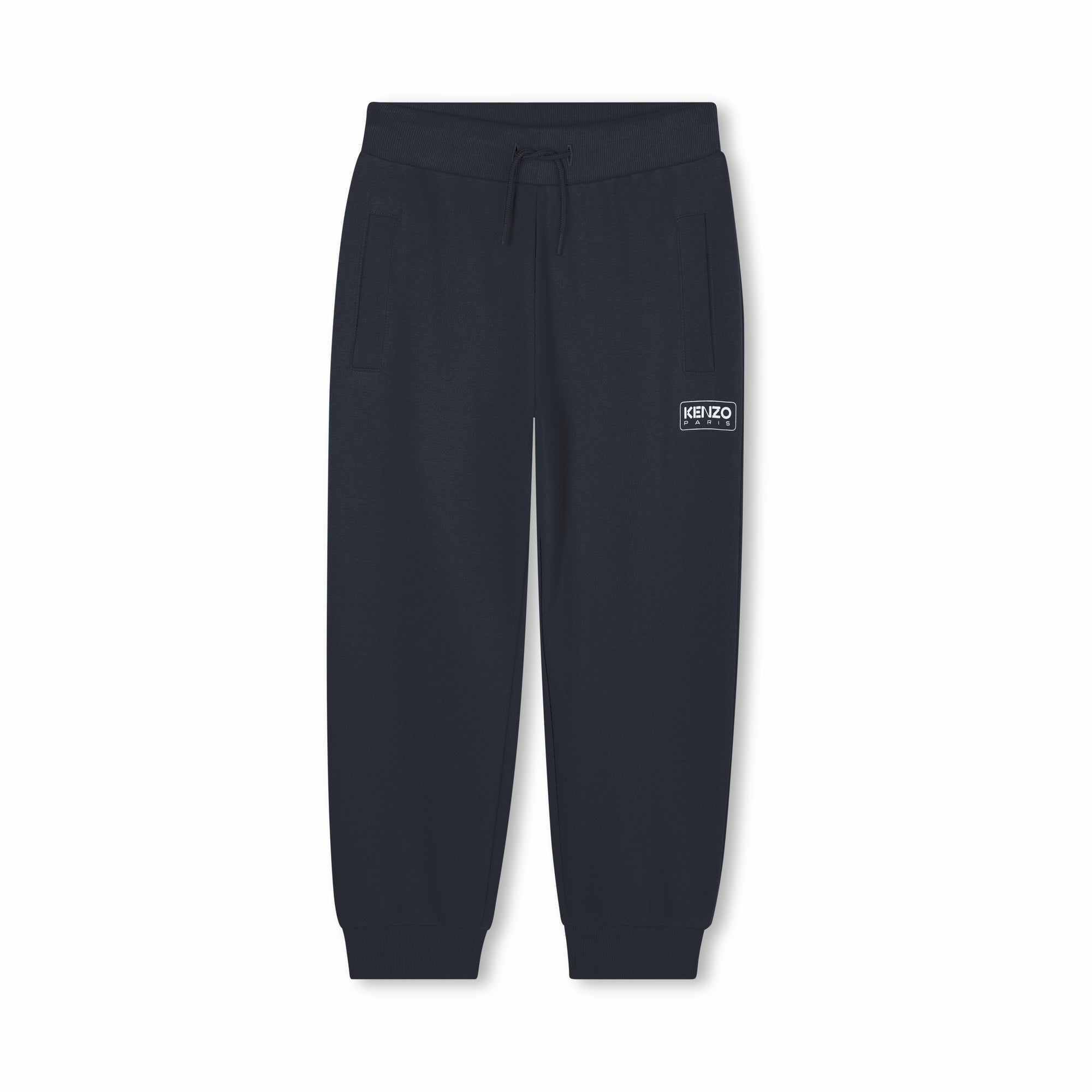Boys & Girls Dark Blue Cotton Trousers