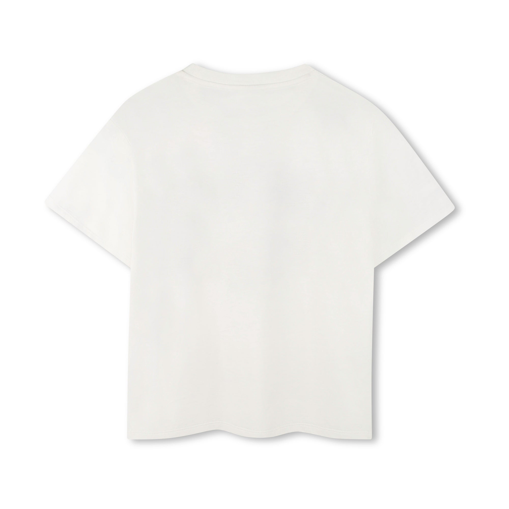 Boys & Girls White Logo Cotton T-Shirt