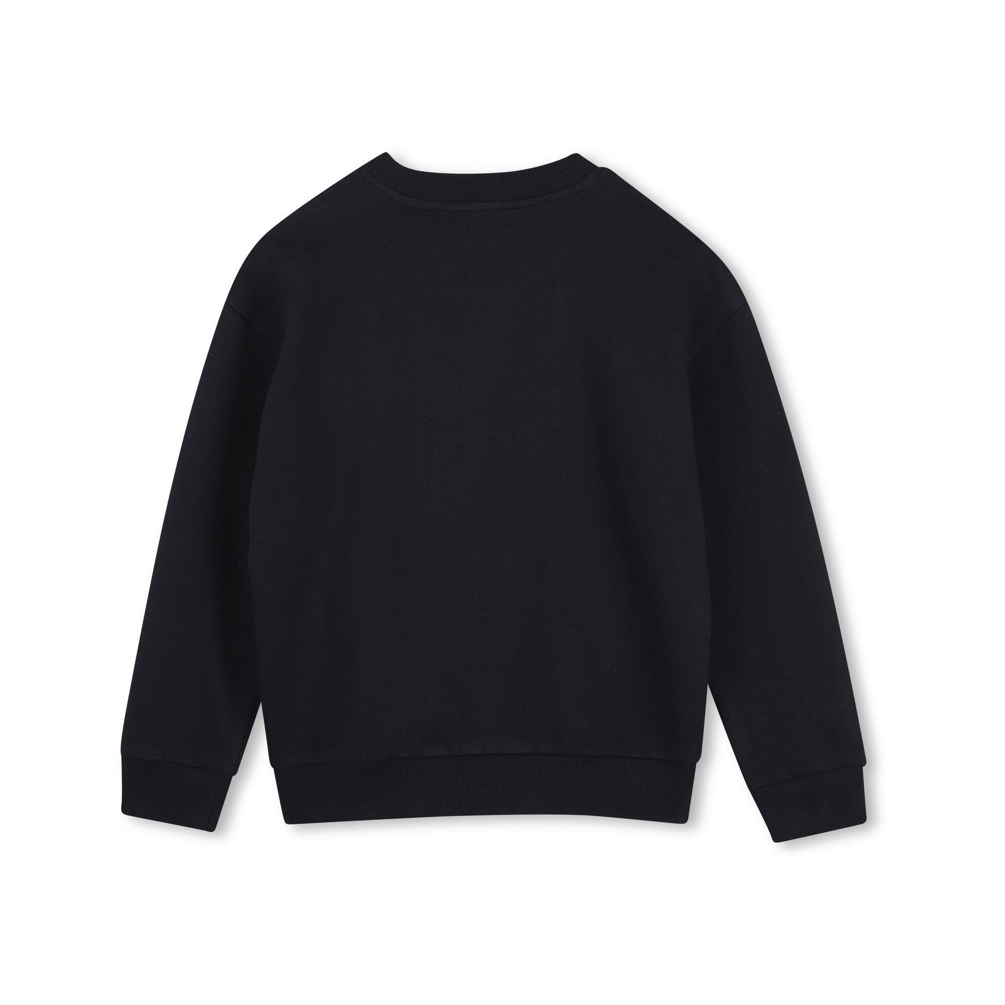 Boys & Girls Dark Blue Tiger Cotton Sweatshirt