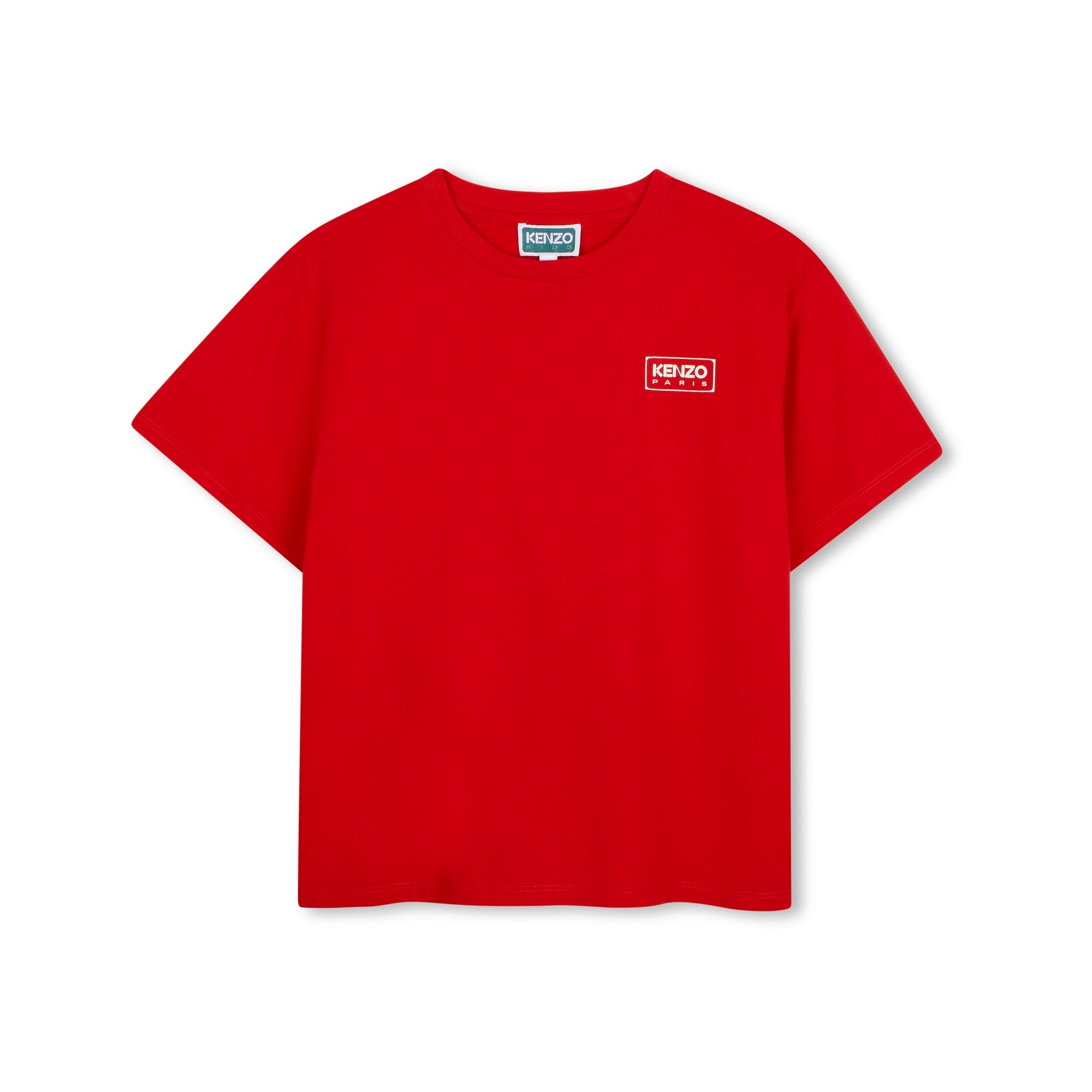 Boys & Girls Red Cotton T-Shirt