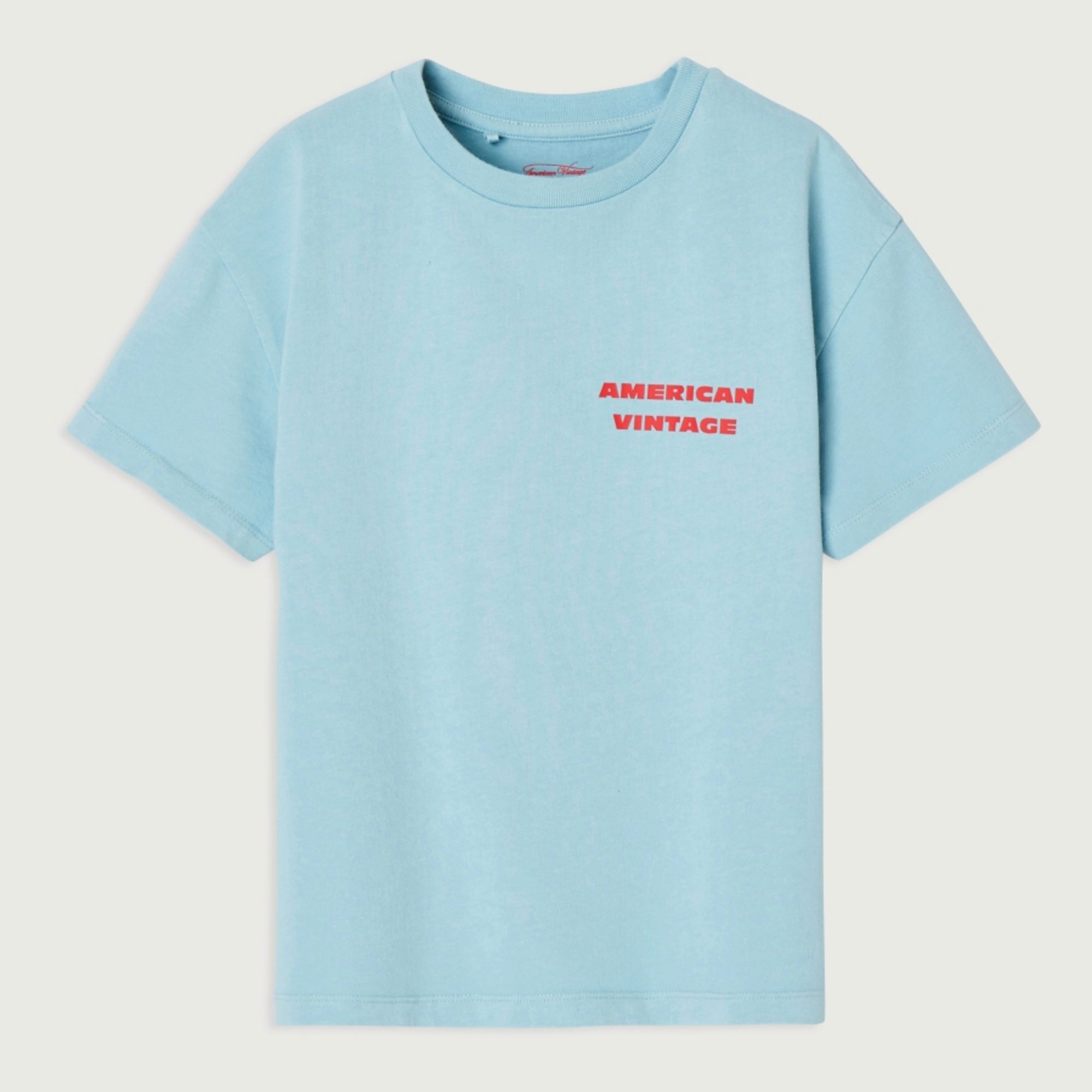 Boys & Girls Blue Printed Cotton T-Shirt