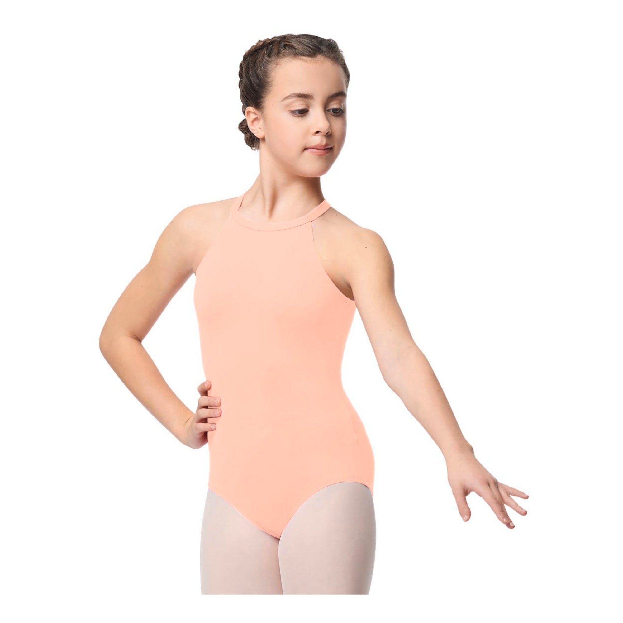 Girls Peach"Ivana"Ballet Onesies(LUB231/TROPICAL PEACH)