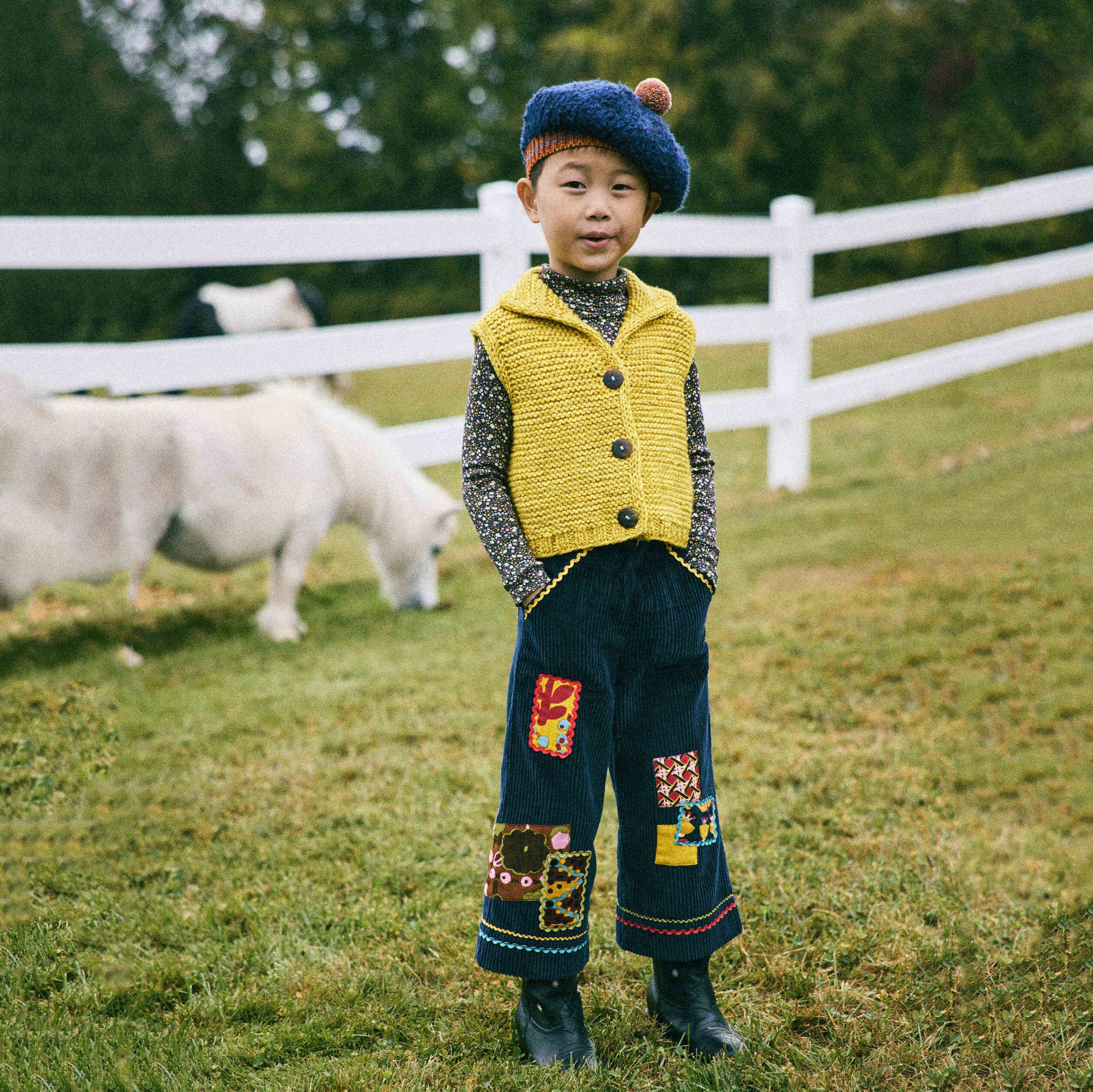Boys & Girls Multicolor Flower Cotton T-Shirt