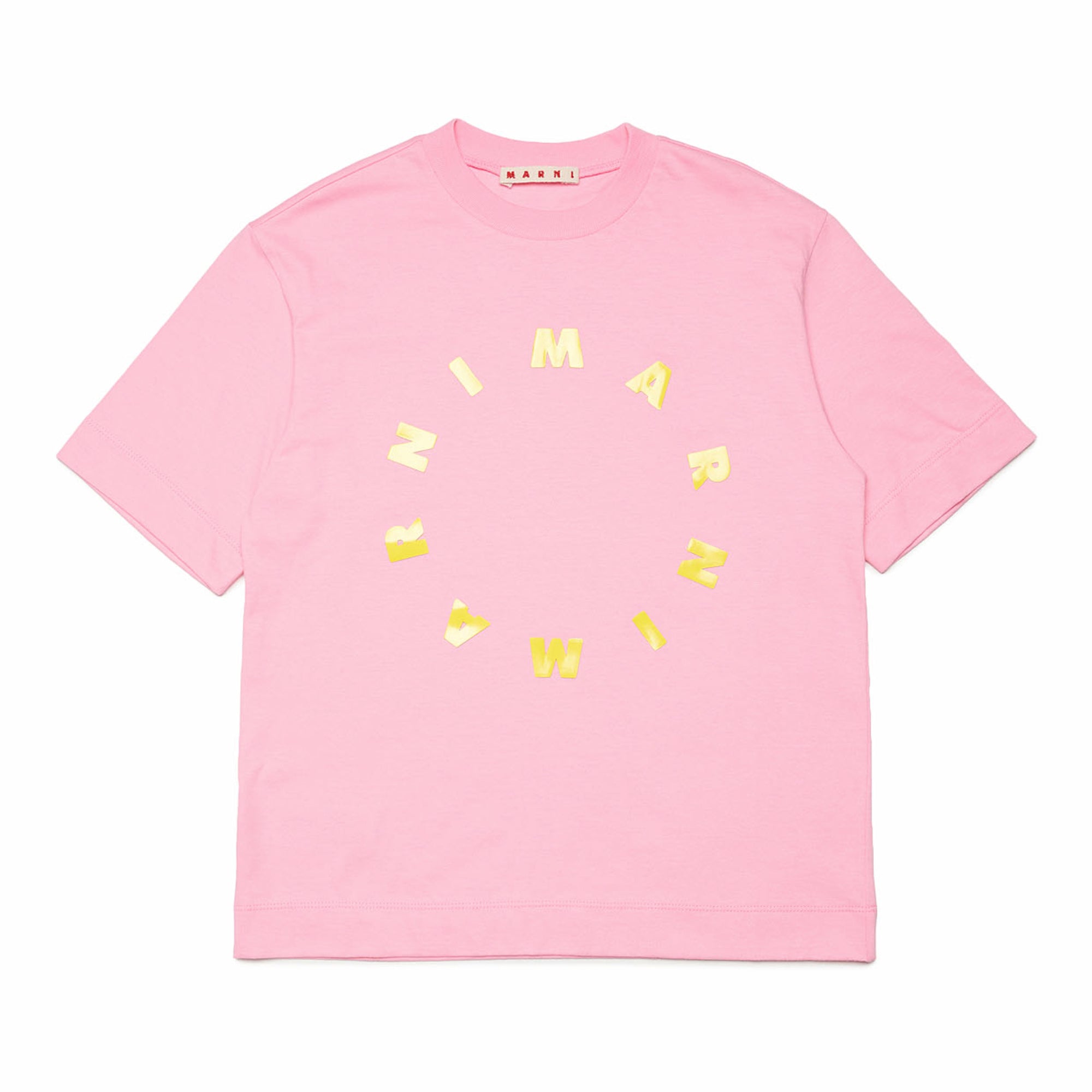 Girls Pink Logo Cotton T-Shirt