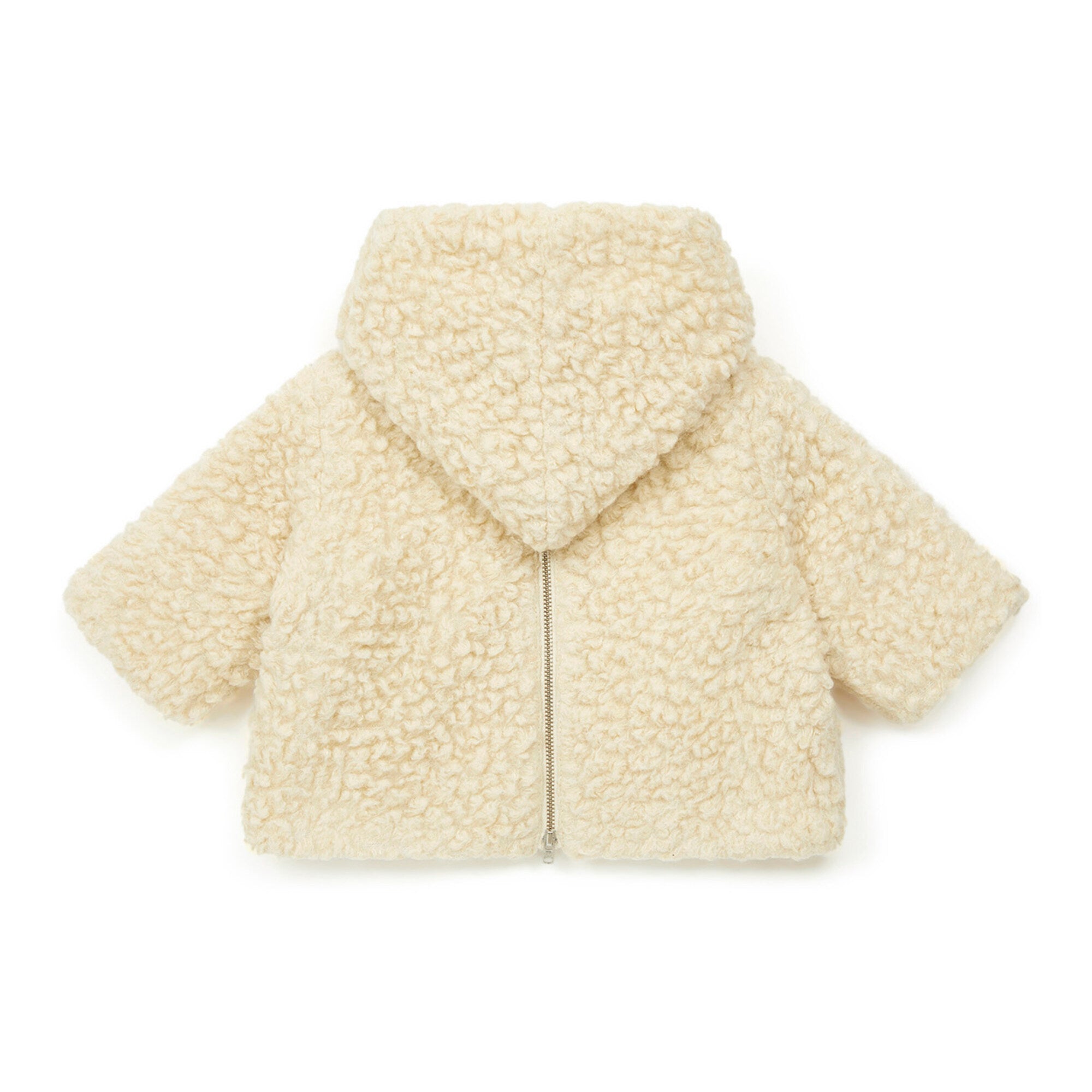 Baby Boys & Girls White Wool Coat