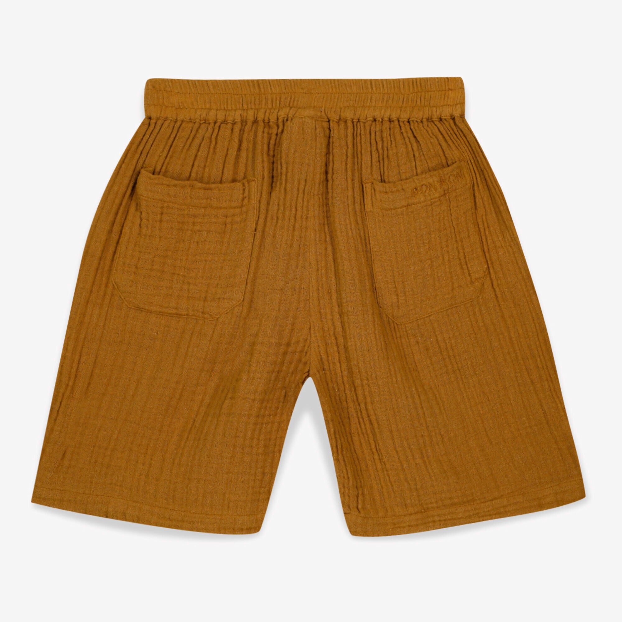 Boys Brown Cotton Shorts