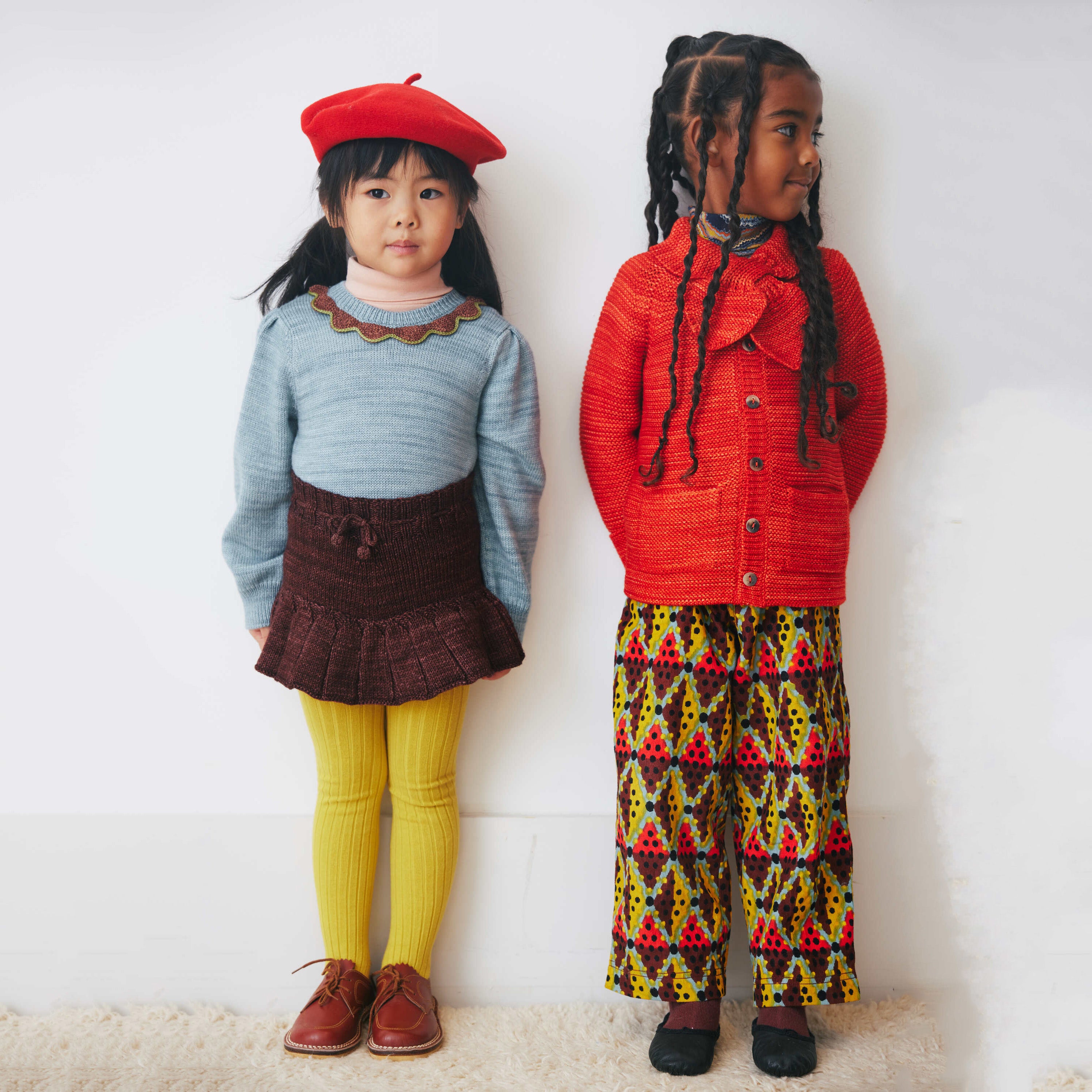 Girls Fig Wool Skirt