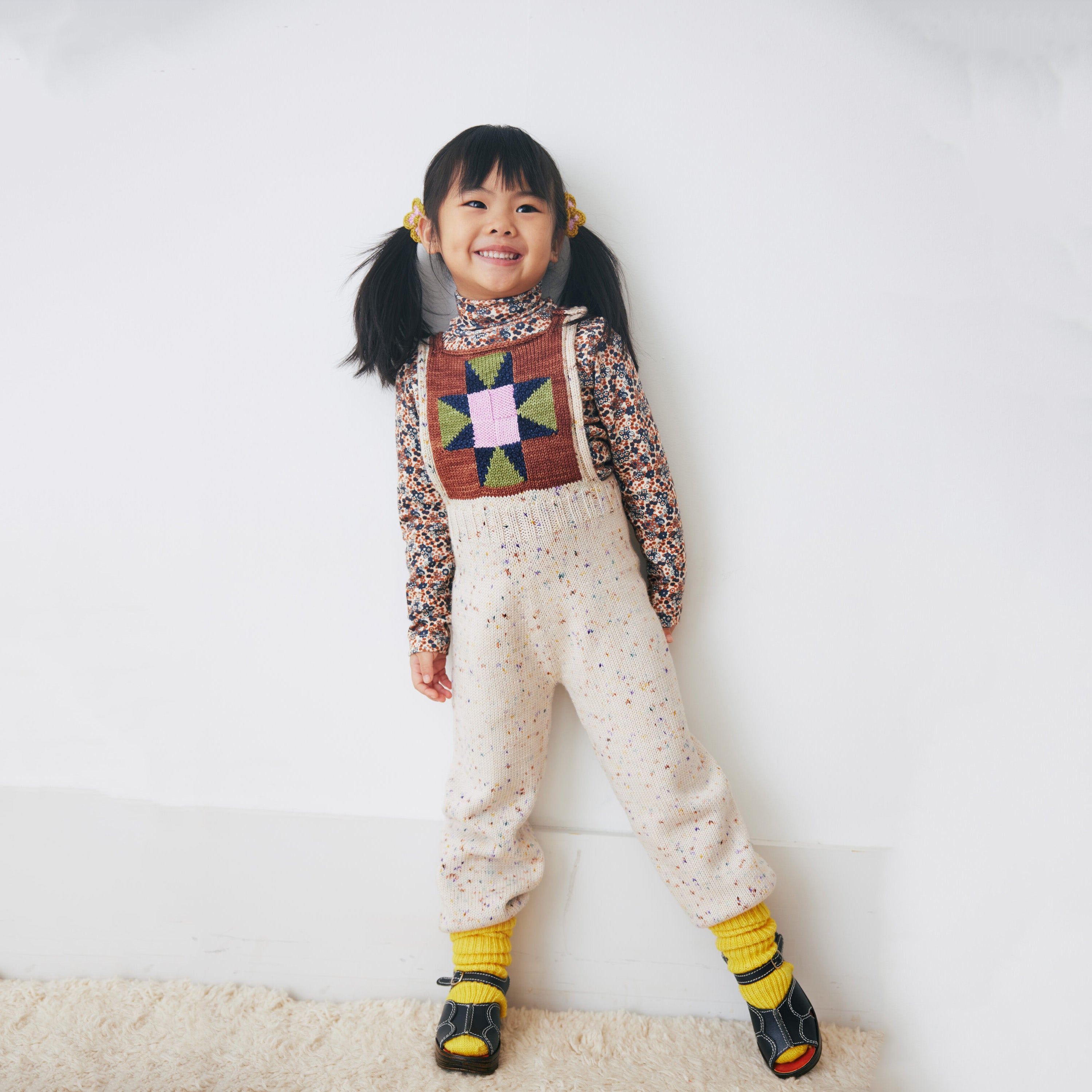 Boys & Girls Cream Wool Strap Trousers