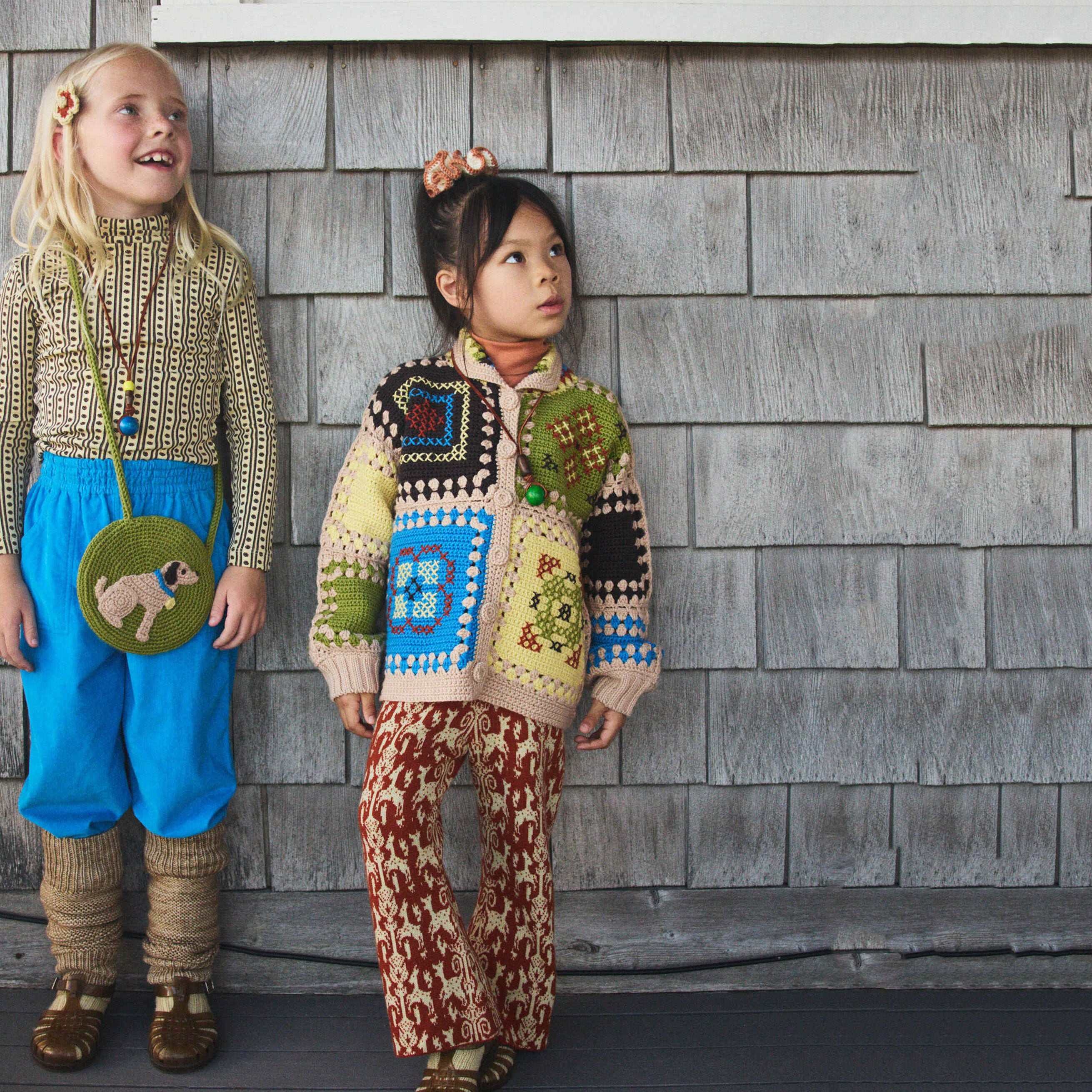 Boys & Girls Yellow Floral Cotton Turtleneck