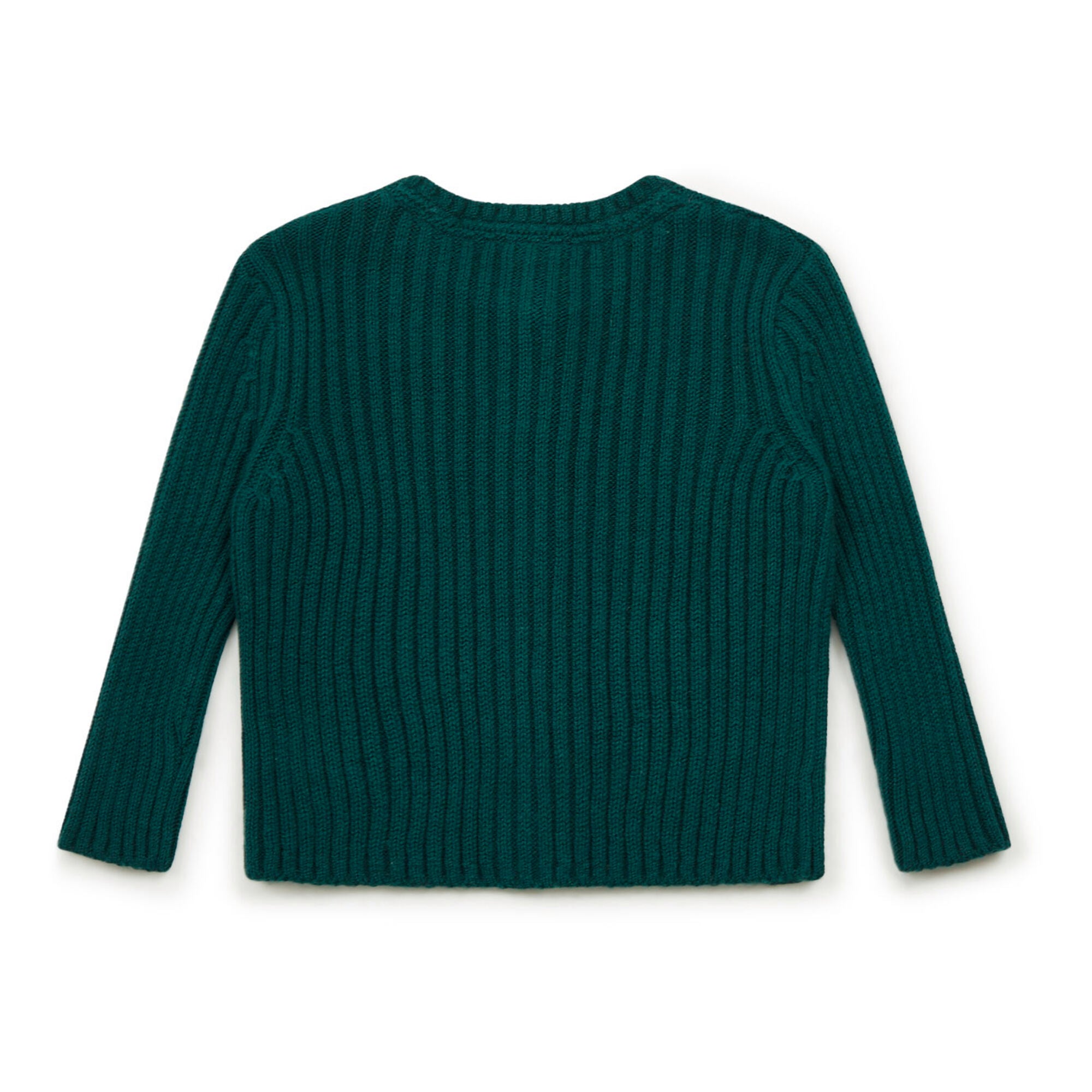 Baby Girls Dark Green Cotton Caridgan