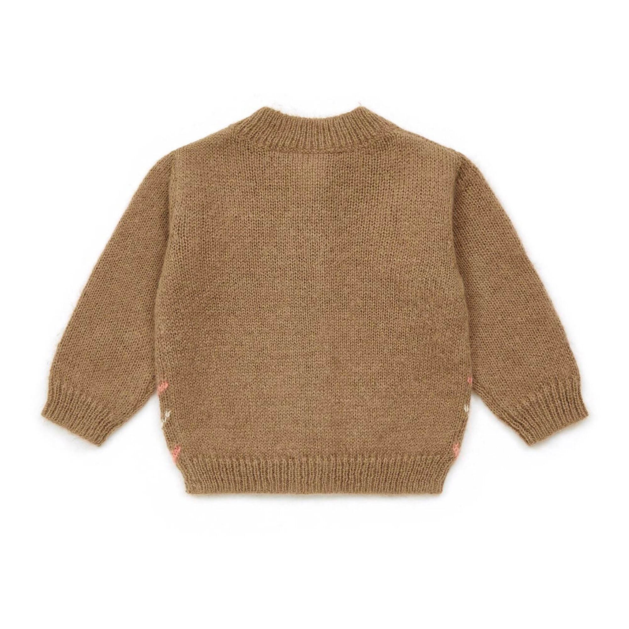 Baby Girls Camel Knit Cardigan