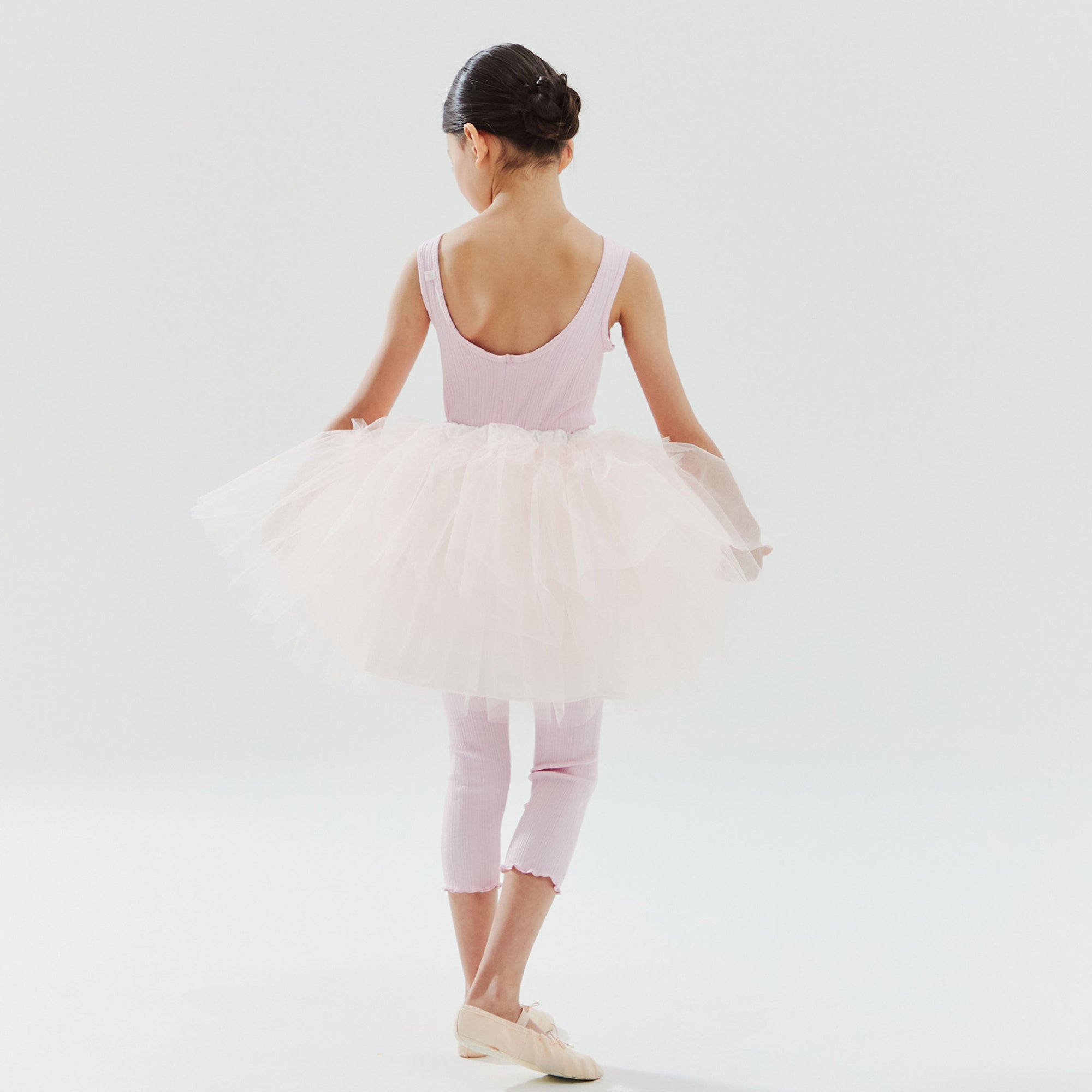 Girls Pink Ballet Jumpsuit