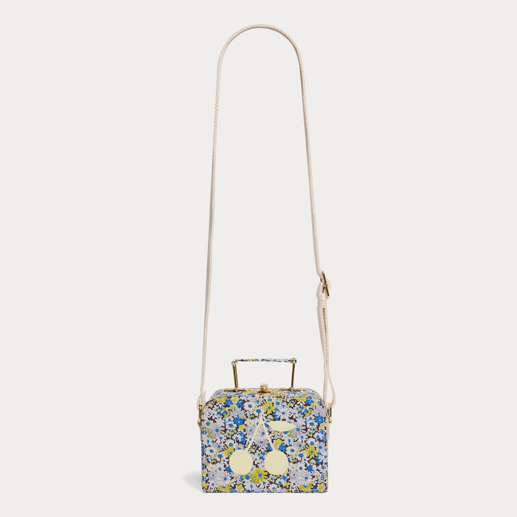 Girls Blue Floral Handbag
