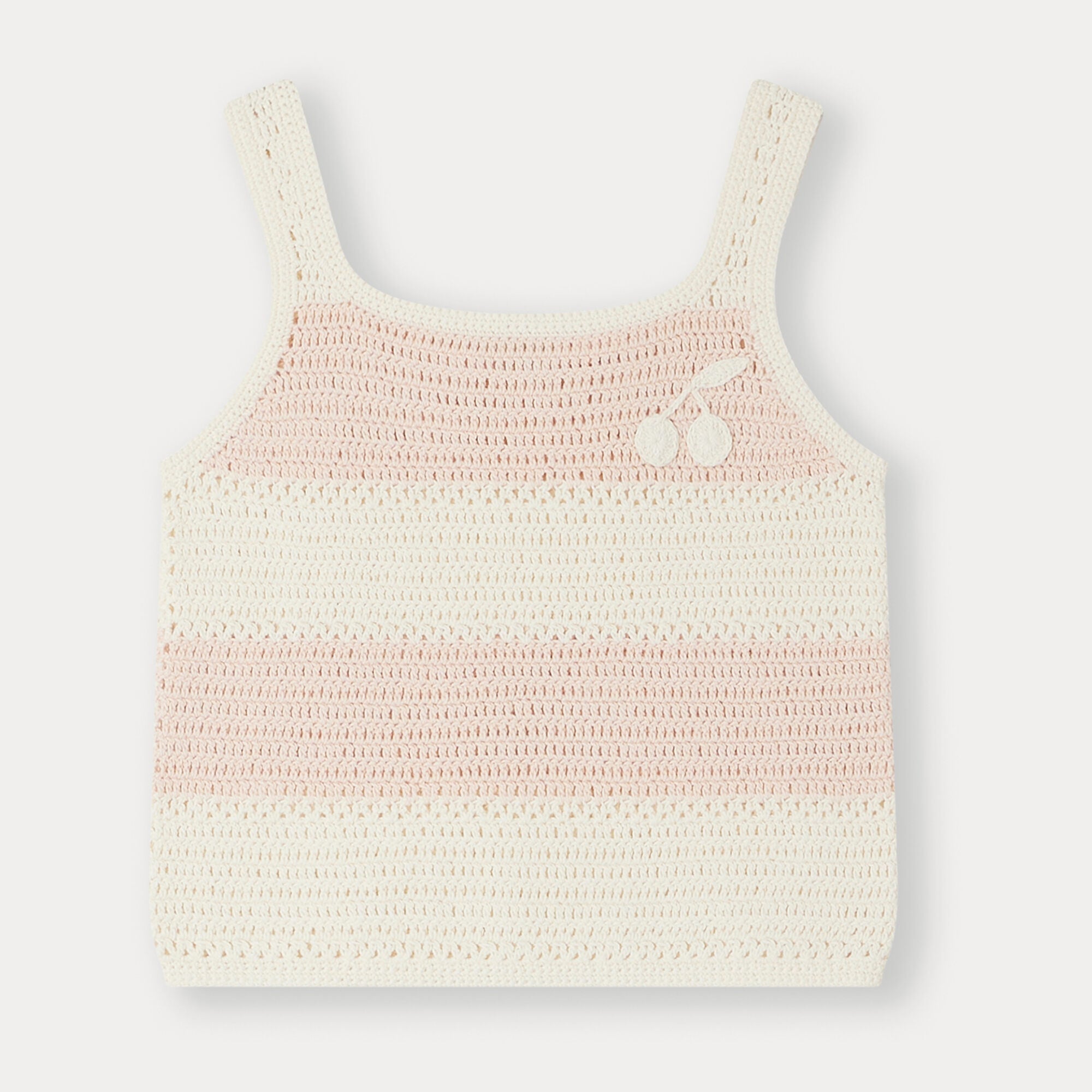 Girls Light Pink Knit Vest