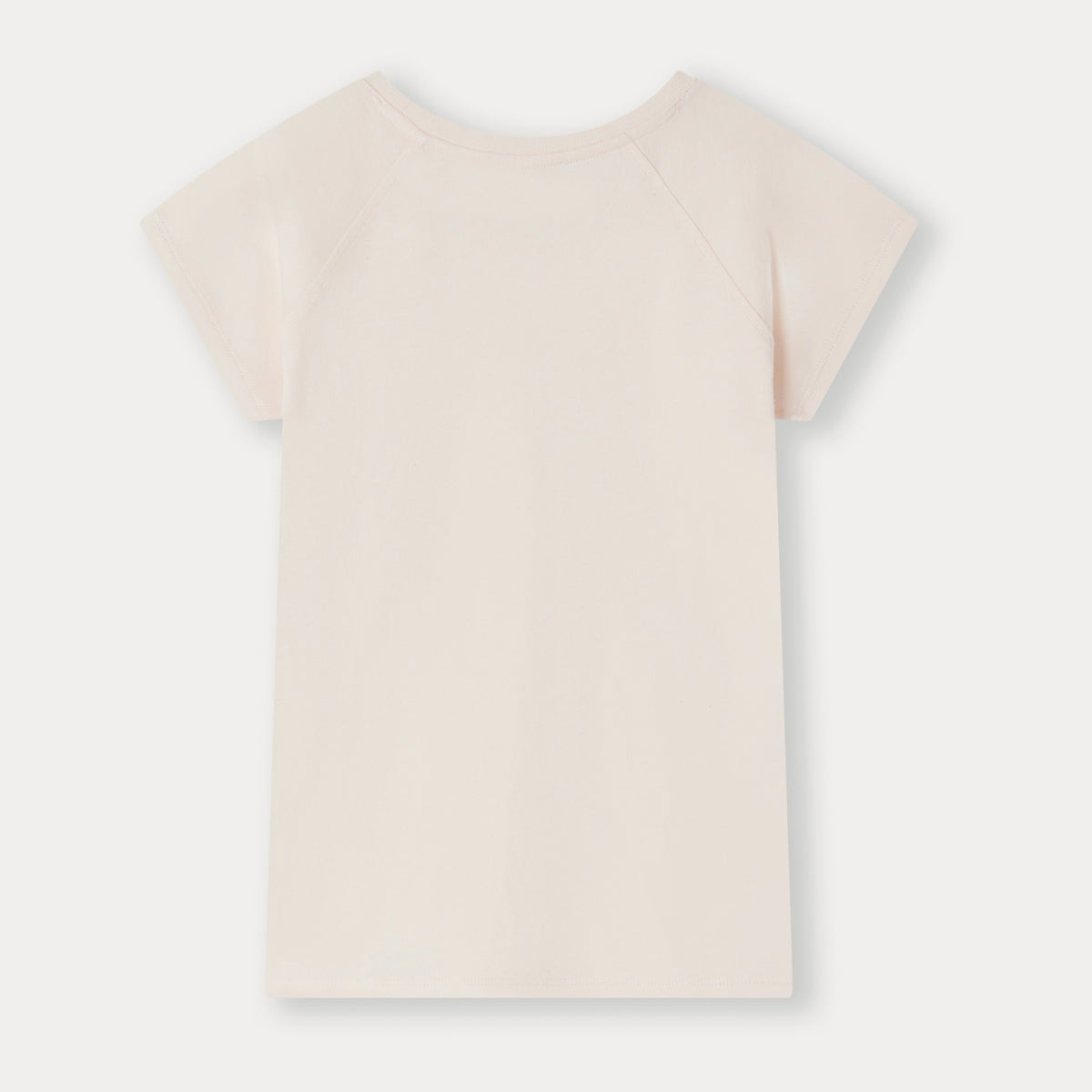 T-shirt en coton rose pâle pour filles