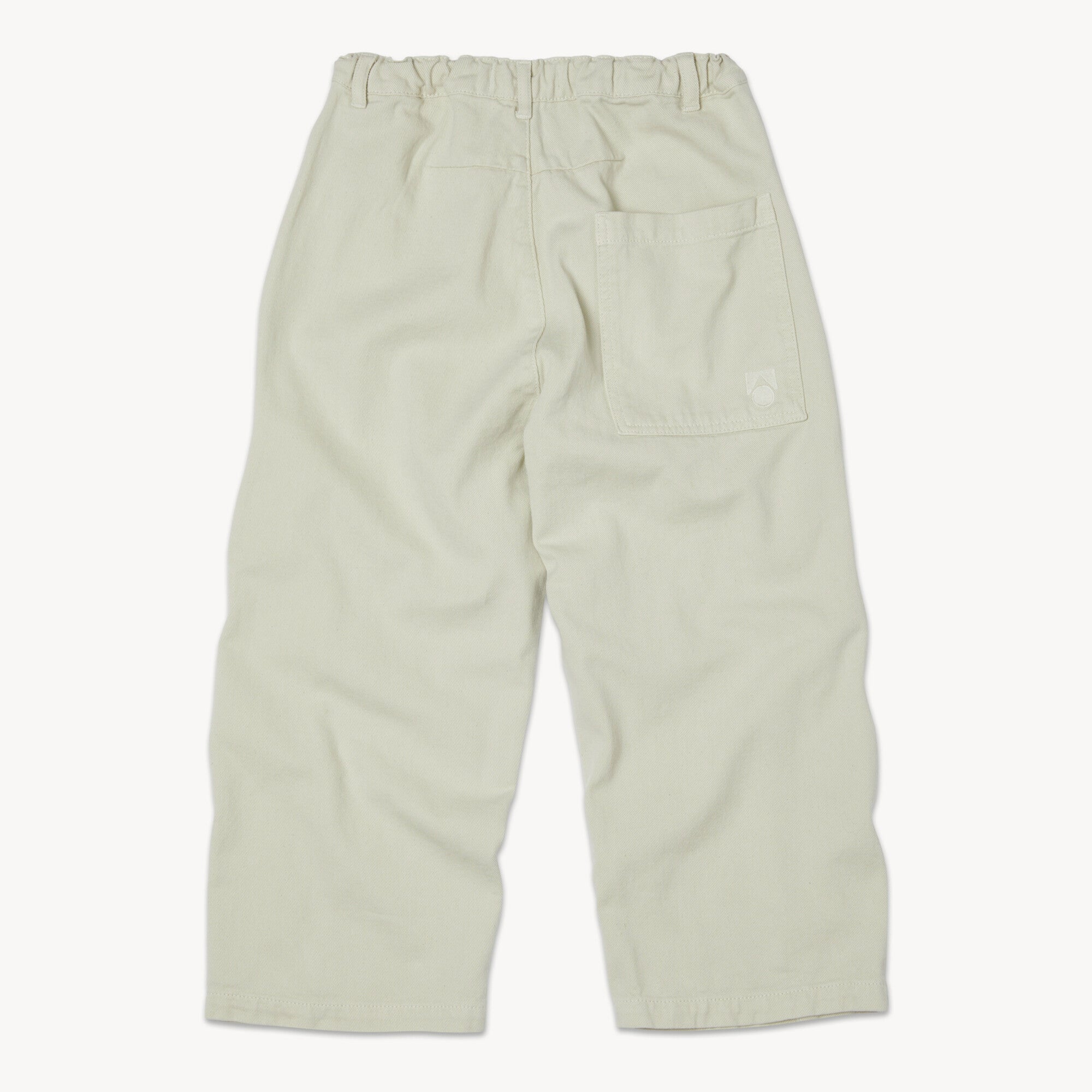 Boys & Girls White Cotton Trousers