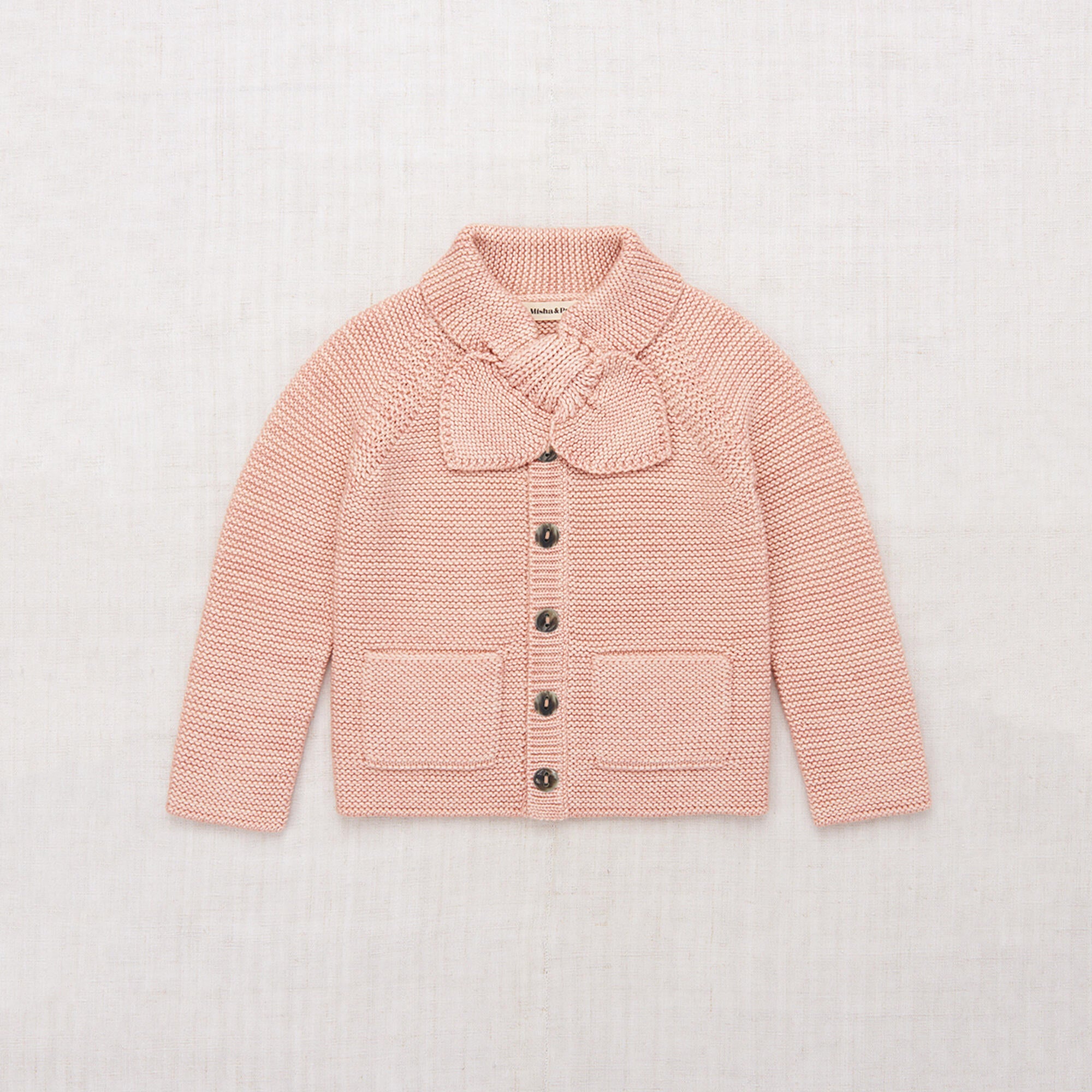 Boys & Girls Pink Wool Cardigan