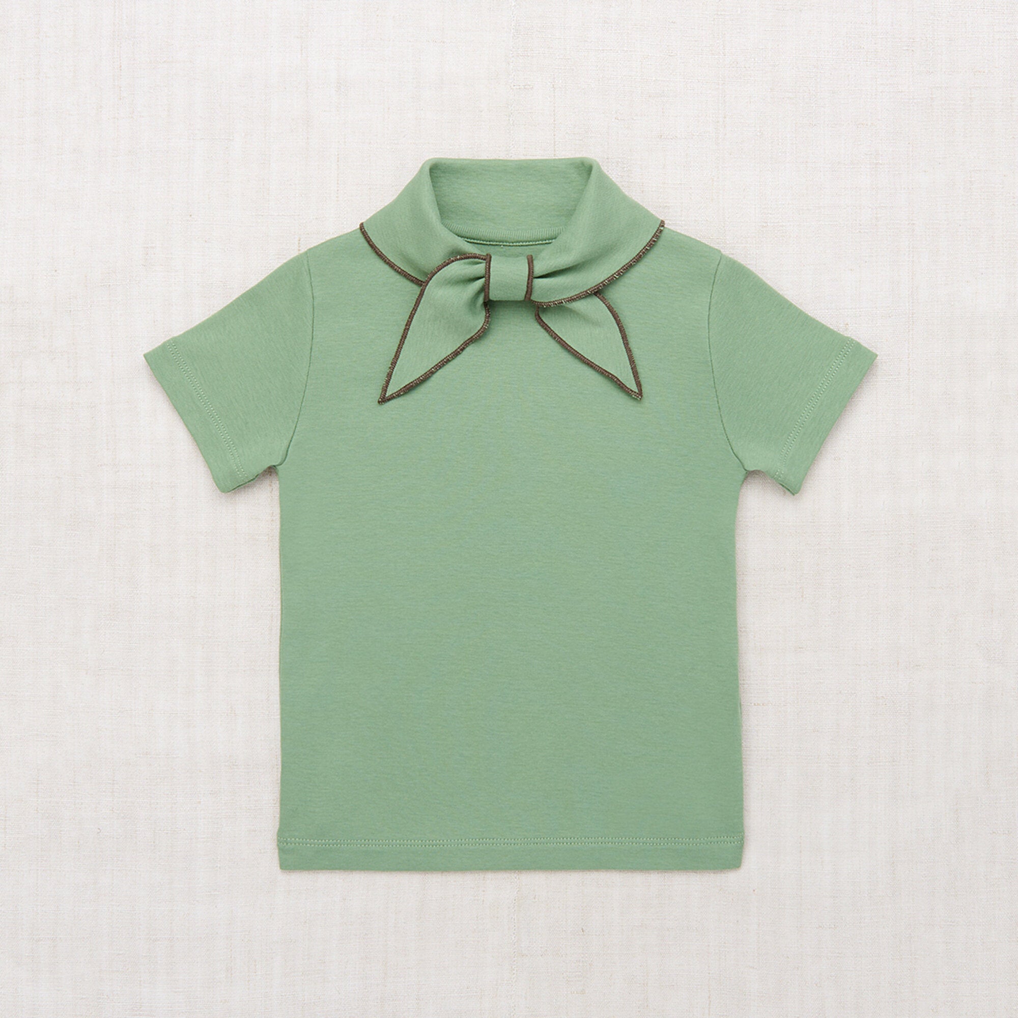 Boys & Girls Green Bow Cotton T-Shirt