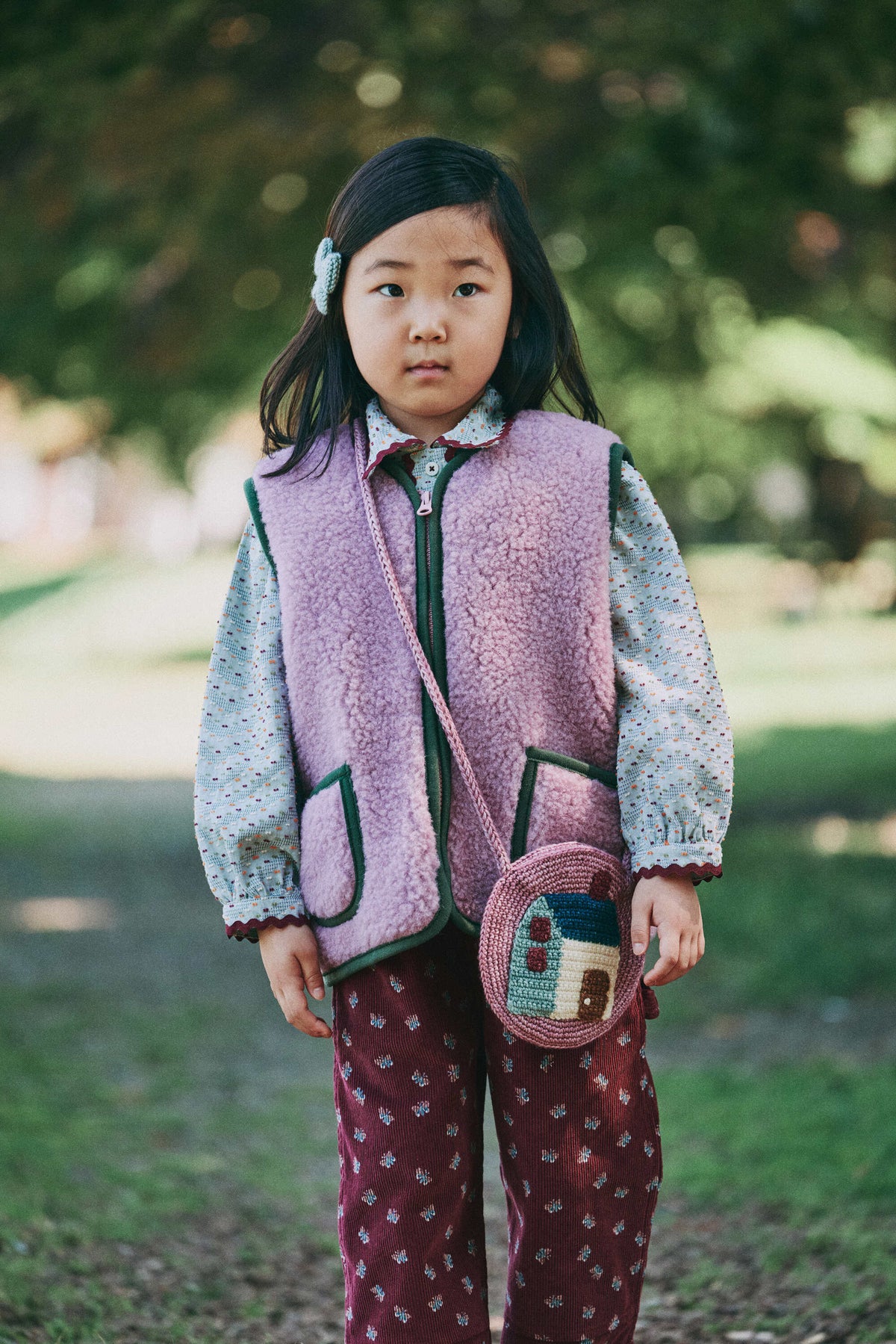 Boys & Girls Pink Circle Shoulder Bag