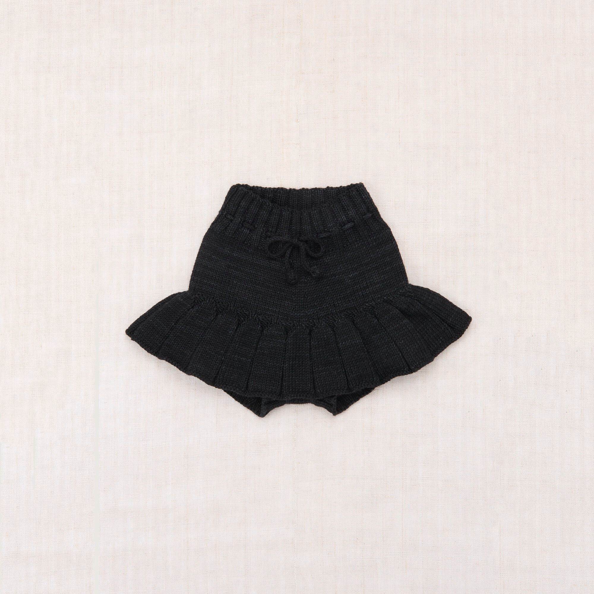 Girls Black Wool Skirt