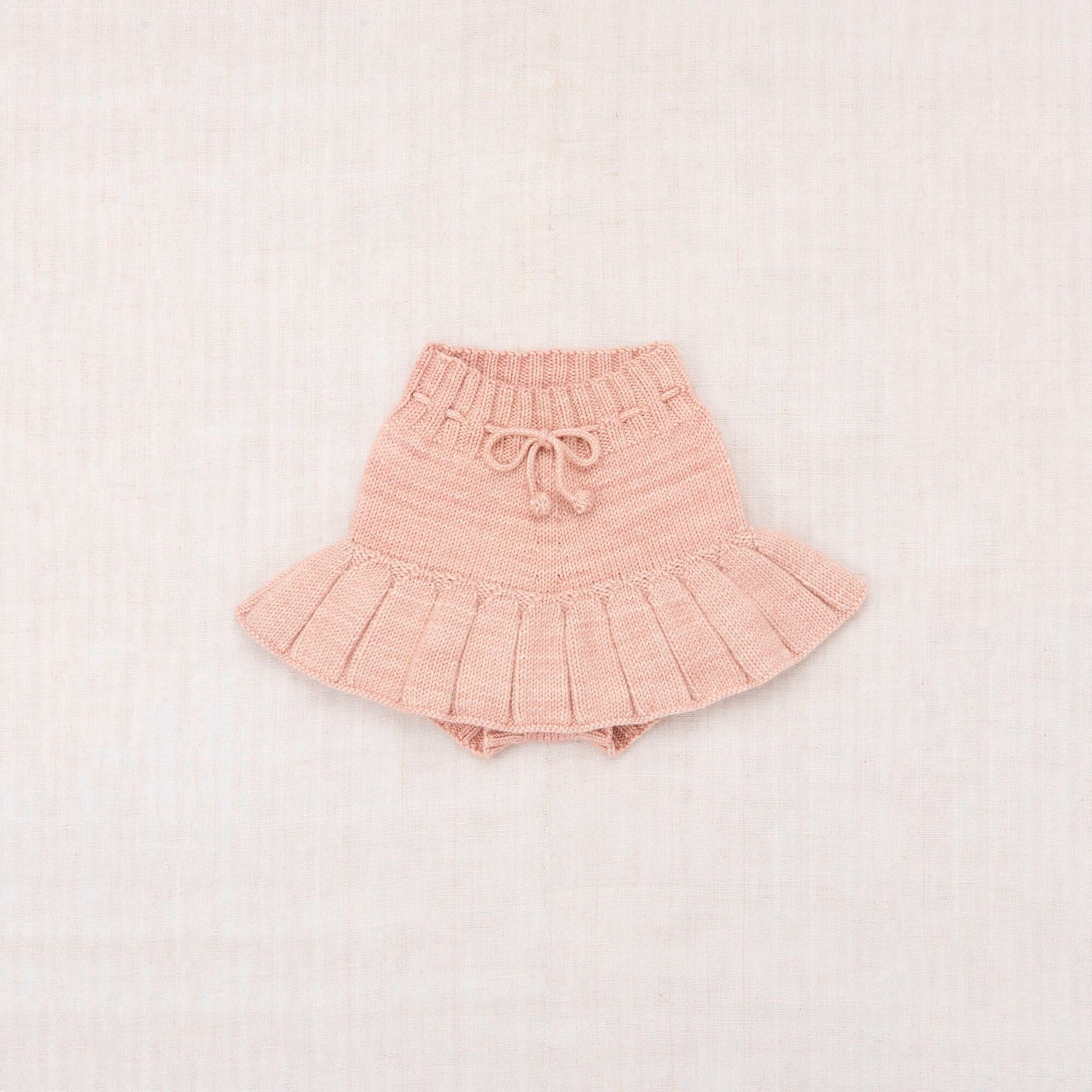Girls Pink Wool Skirt