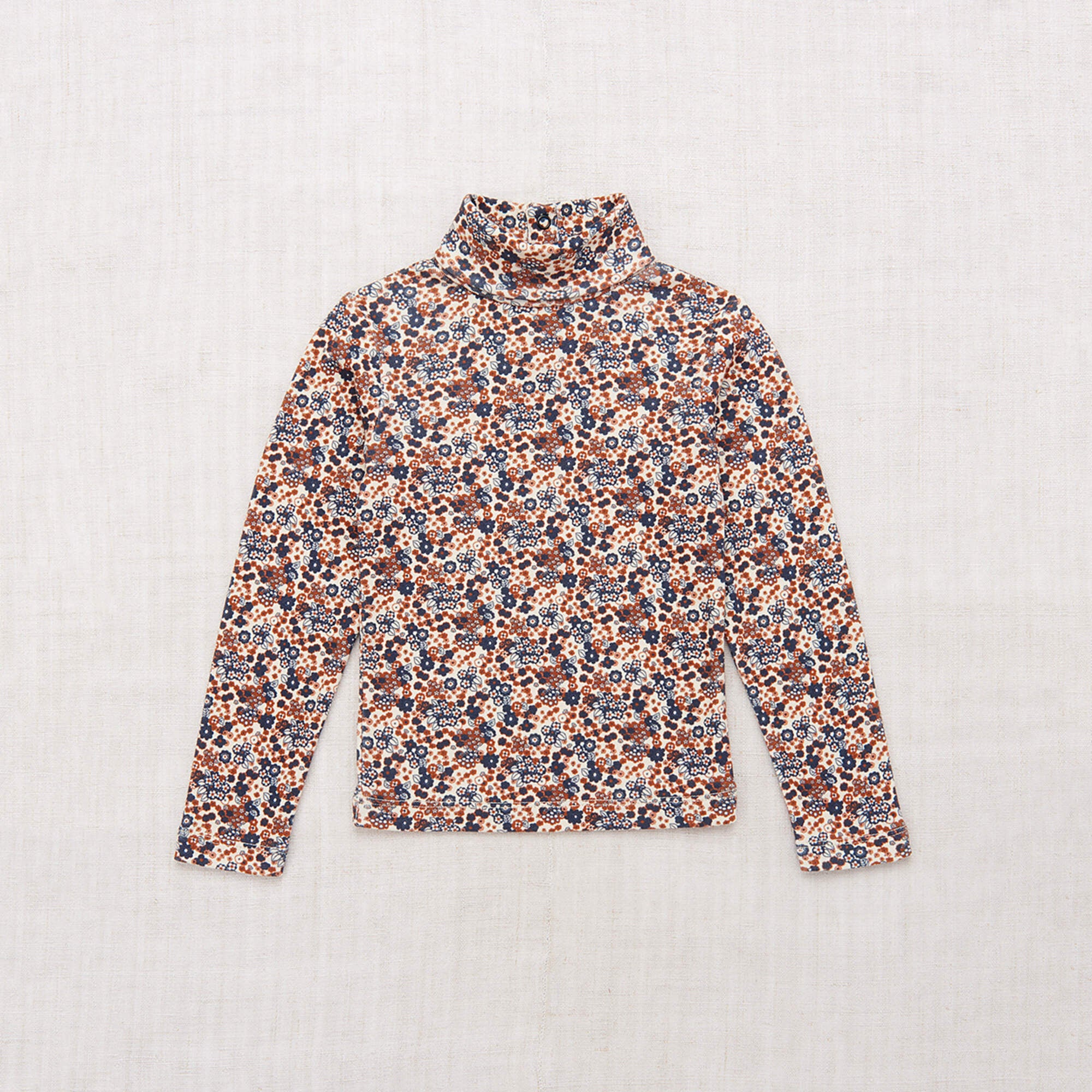 Boys & Girls Blue Floral Cotton T-Shirt