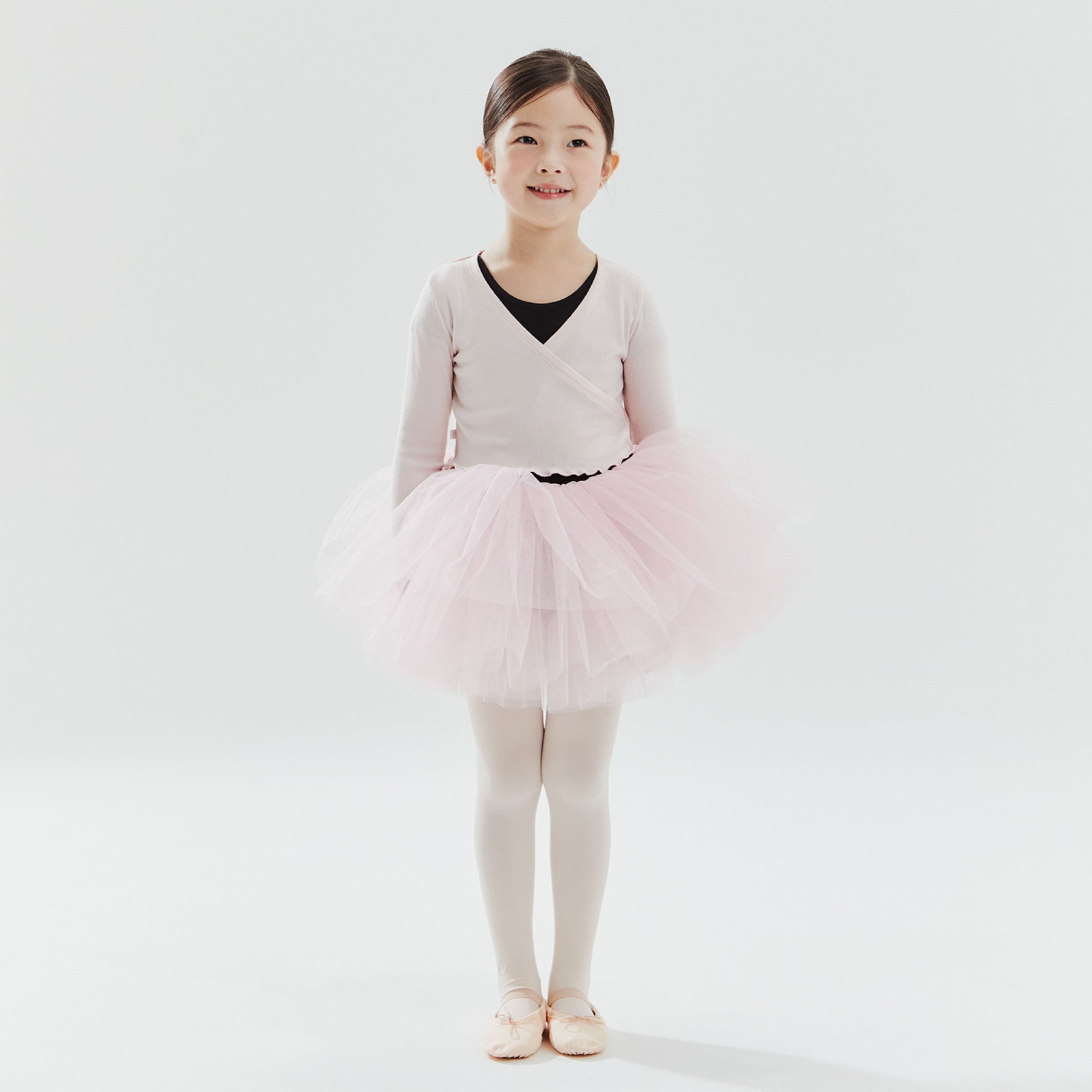 Girls Pink Ballet V-neck T-Shirt