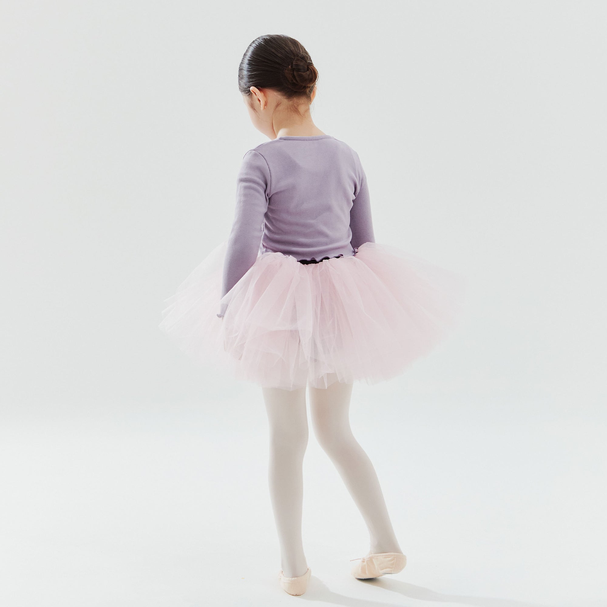 Girls Purple Ballet V-neck T-Shirt
