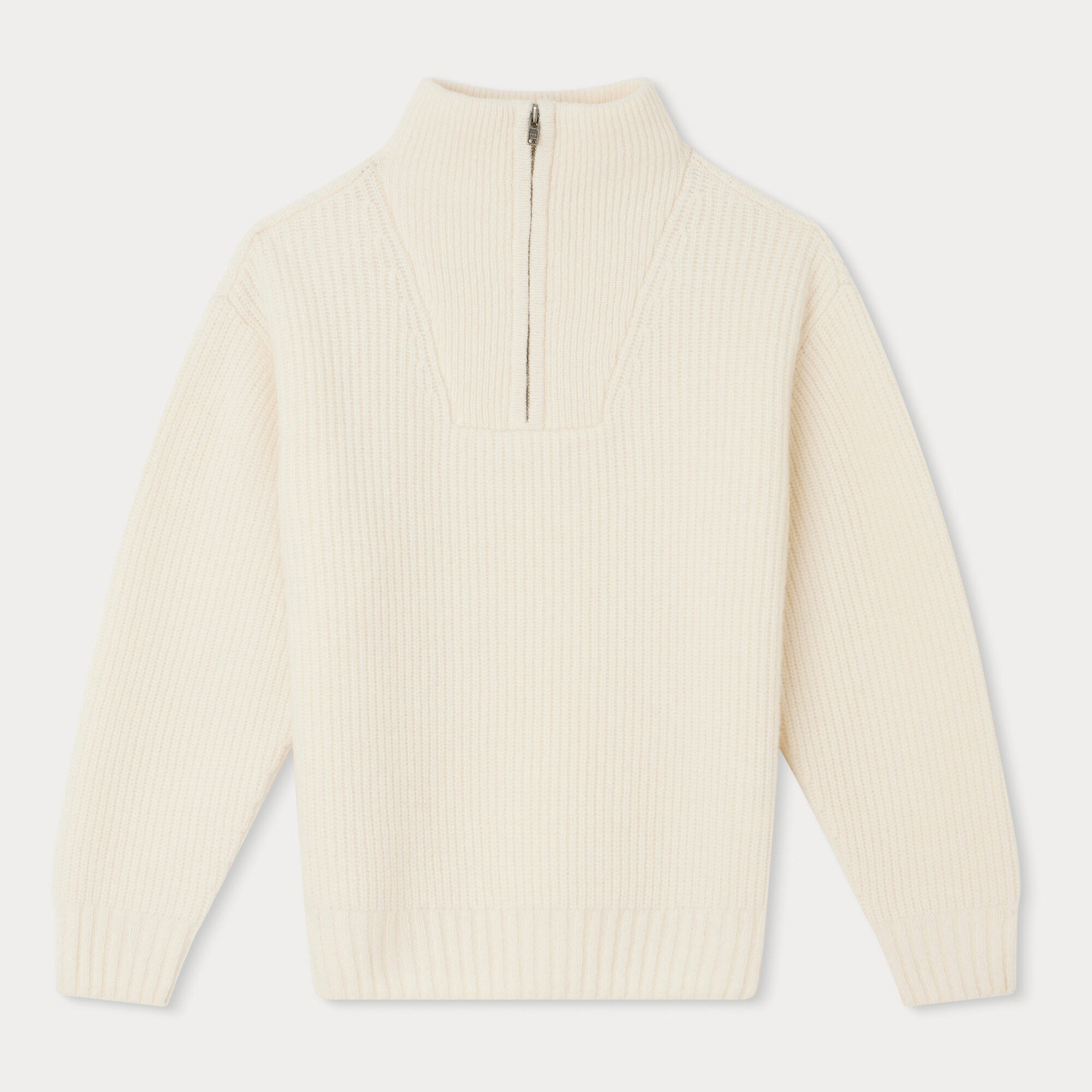 Boys & Girls White Wool Sweater