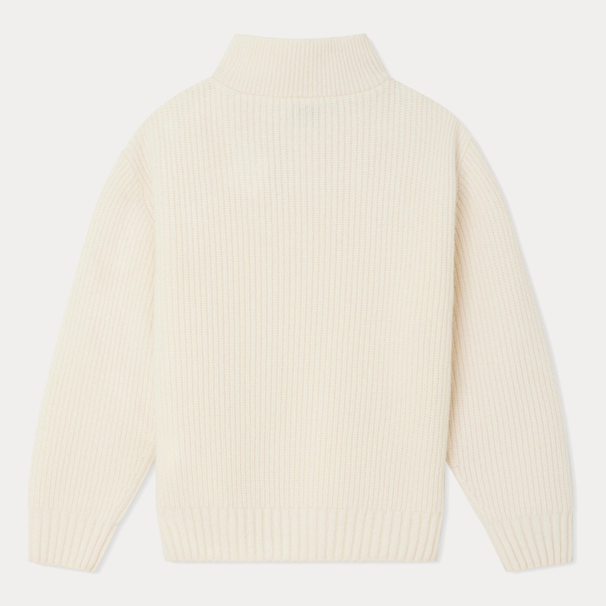 Boys & Girls White Wool Sweater