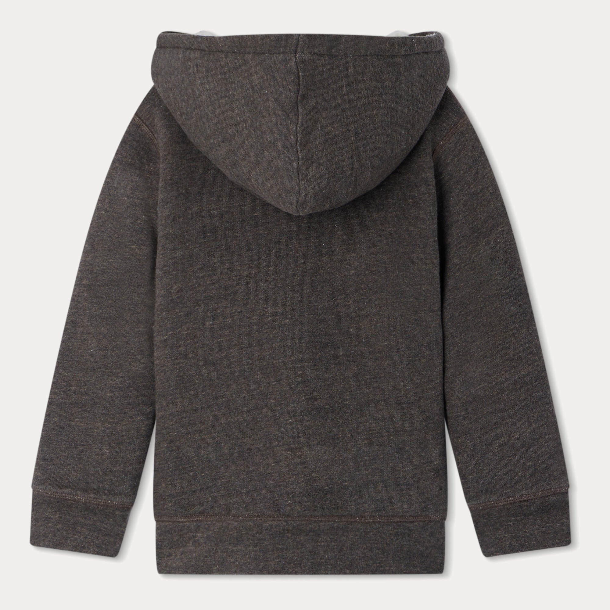 Boys Brown Zip-Up Top