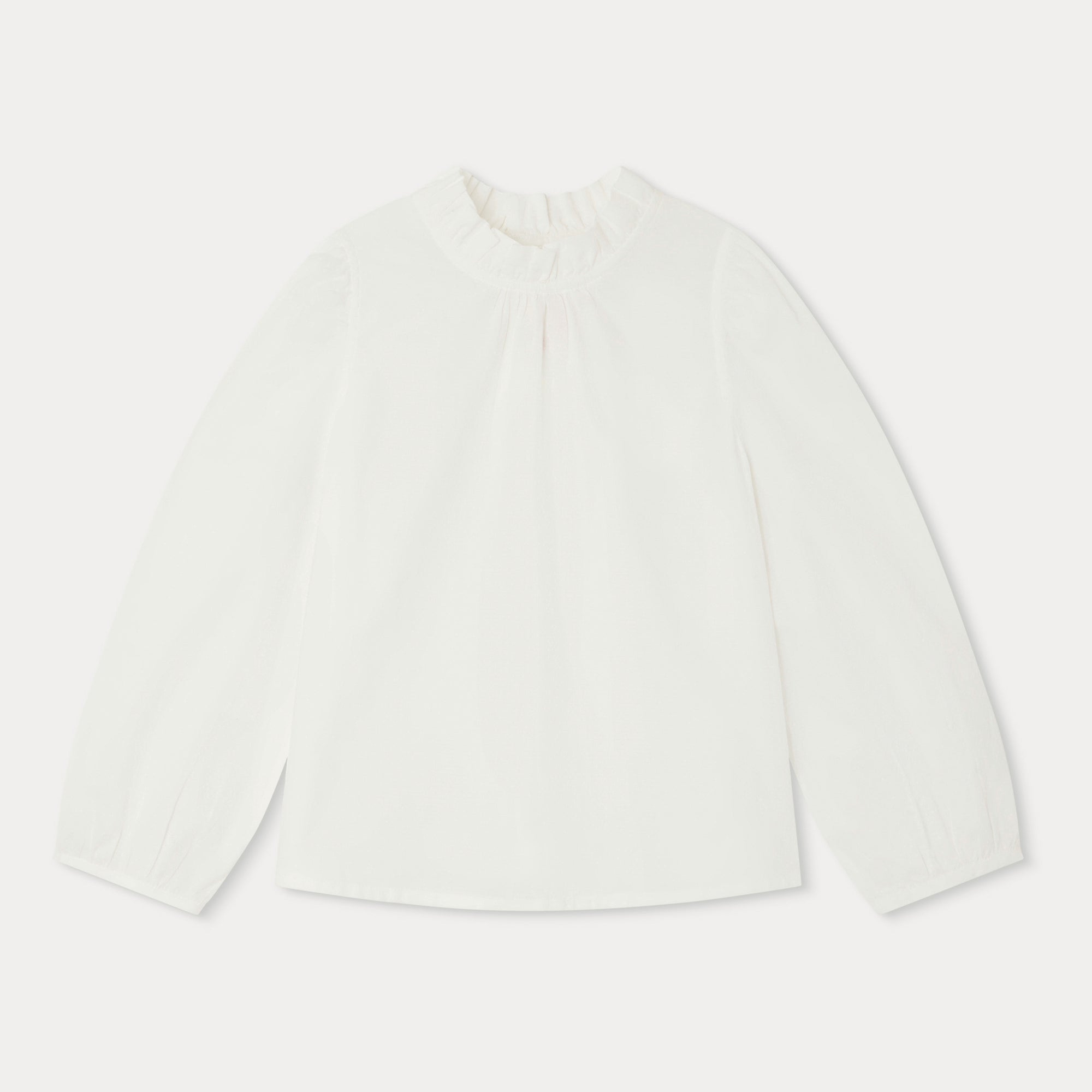 Girls White Cotton Top
