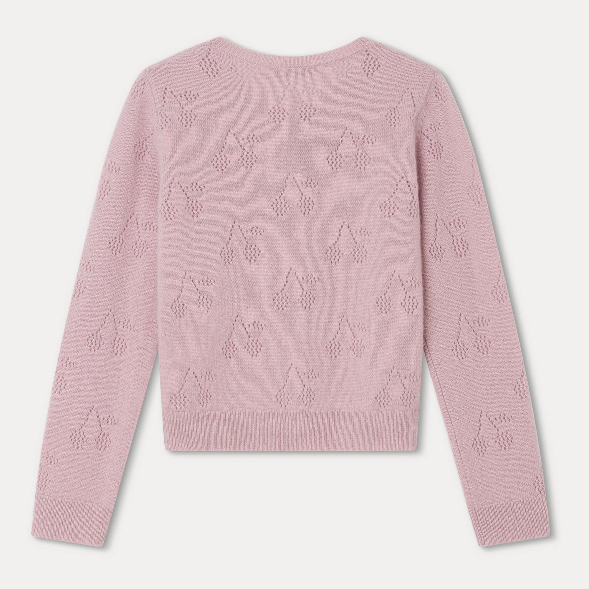 Girls Purple Logo Cashmere Cardigan