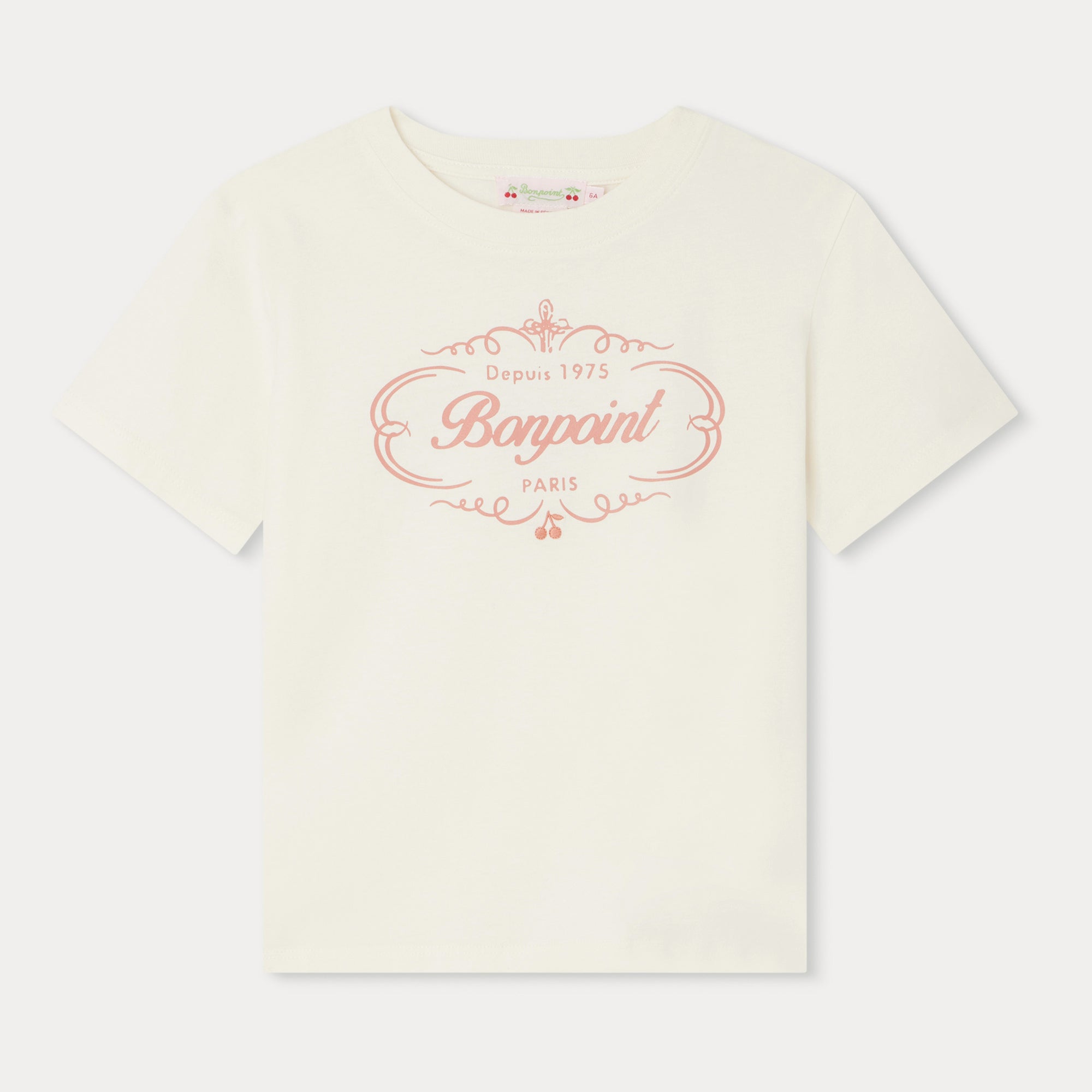 Girls White Logo Cotton T-Shirt