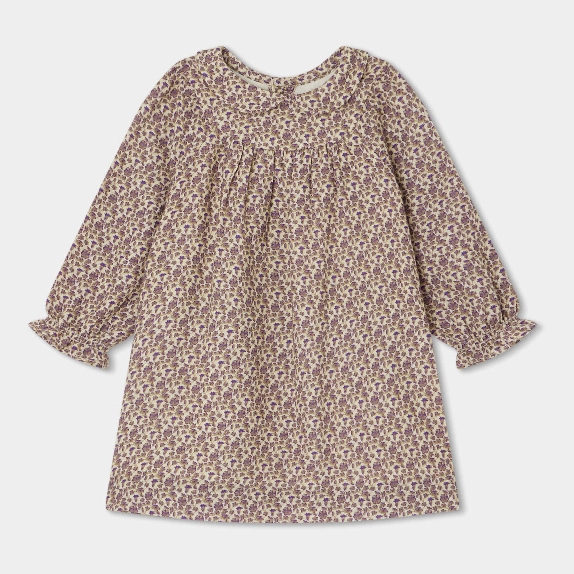 Baby Girls Lilac Floral Cotton Dress
