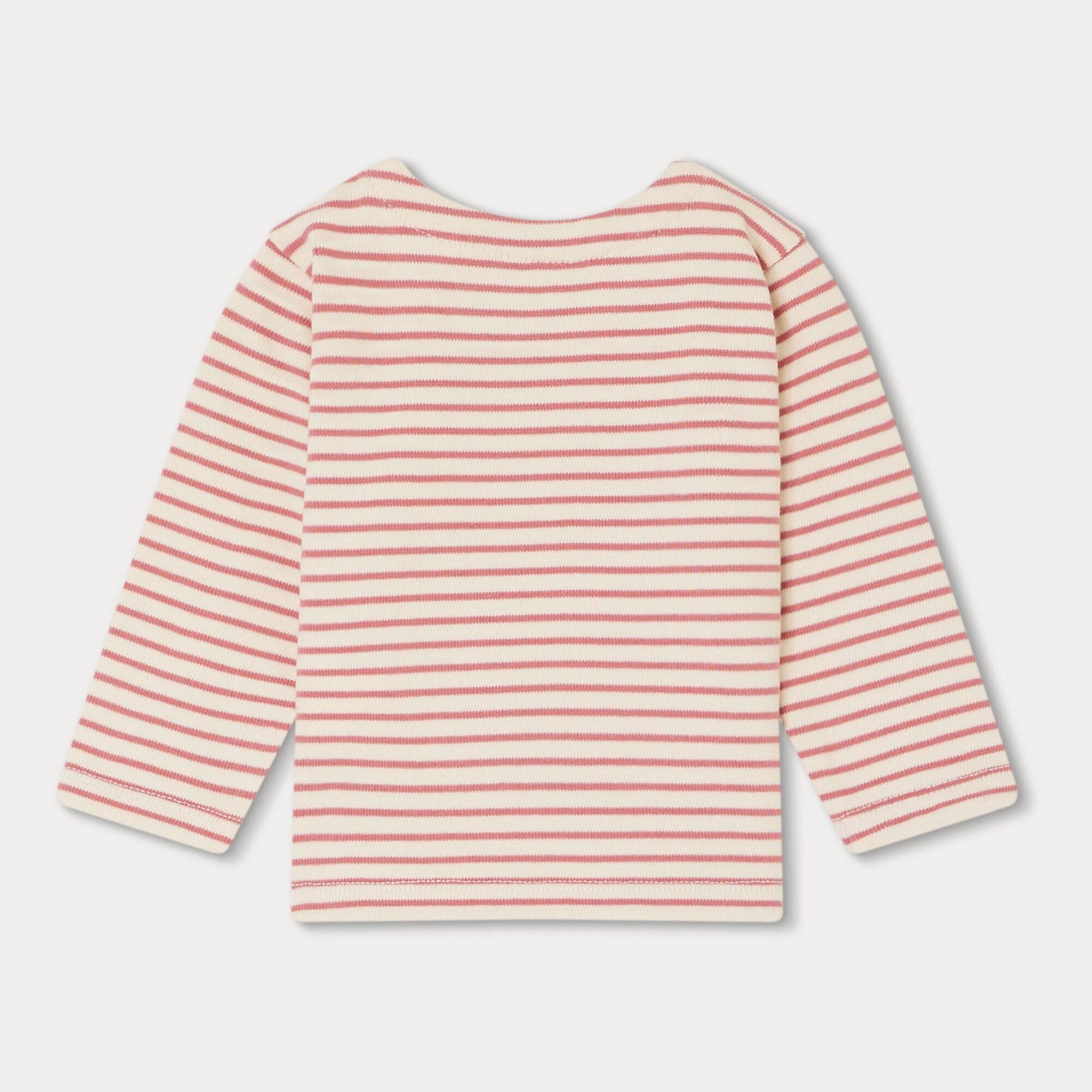 Baby Girls Pink Stripes Cotton T-Shirt