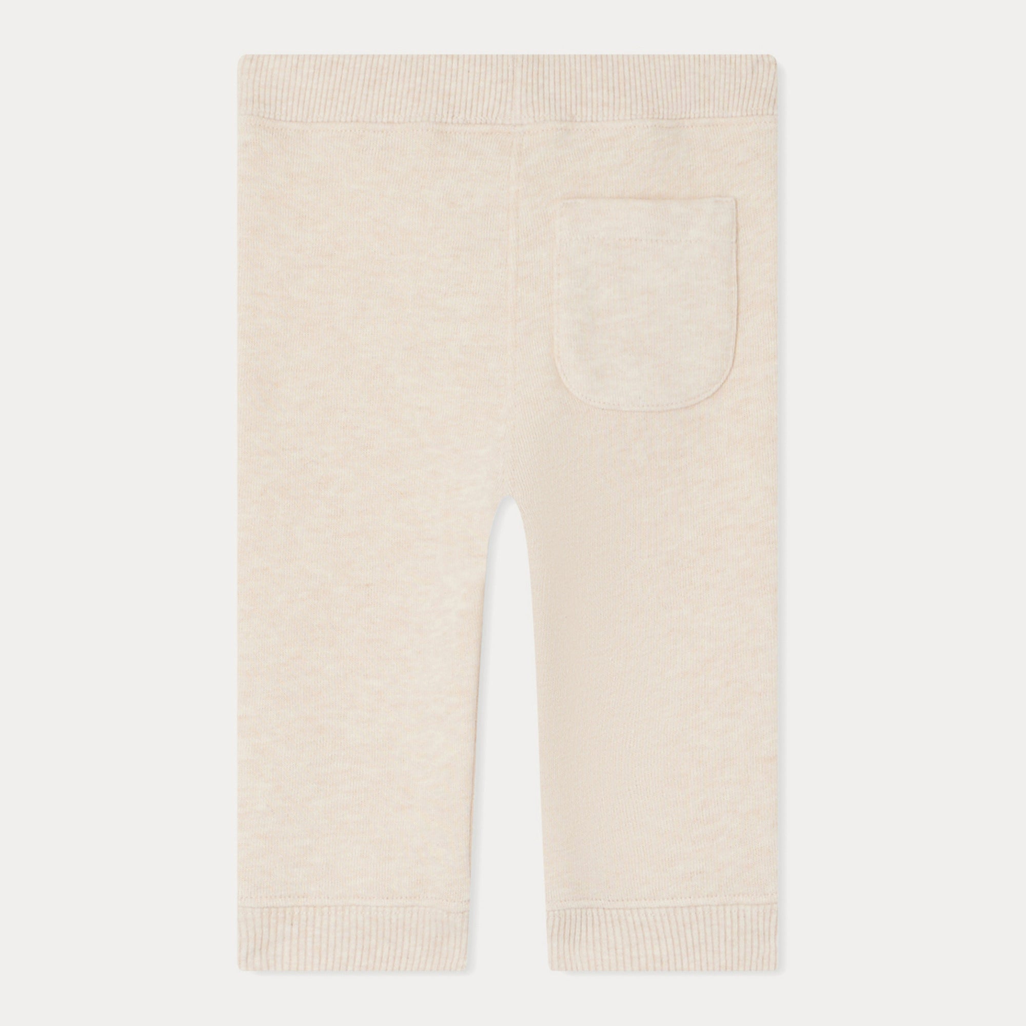 Baby Boys & Girls Ivory Cotton Trousers