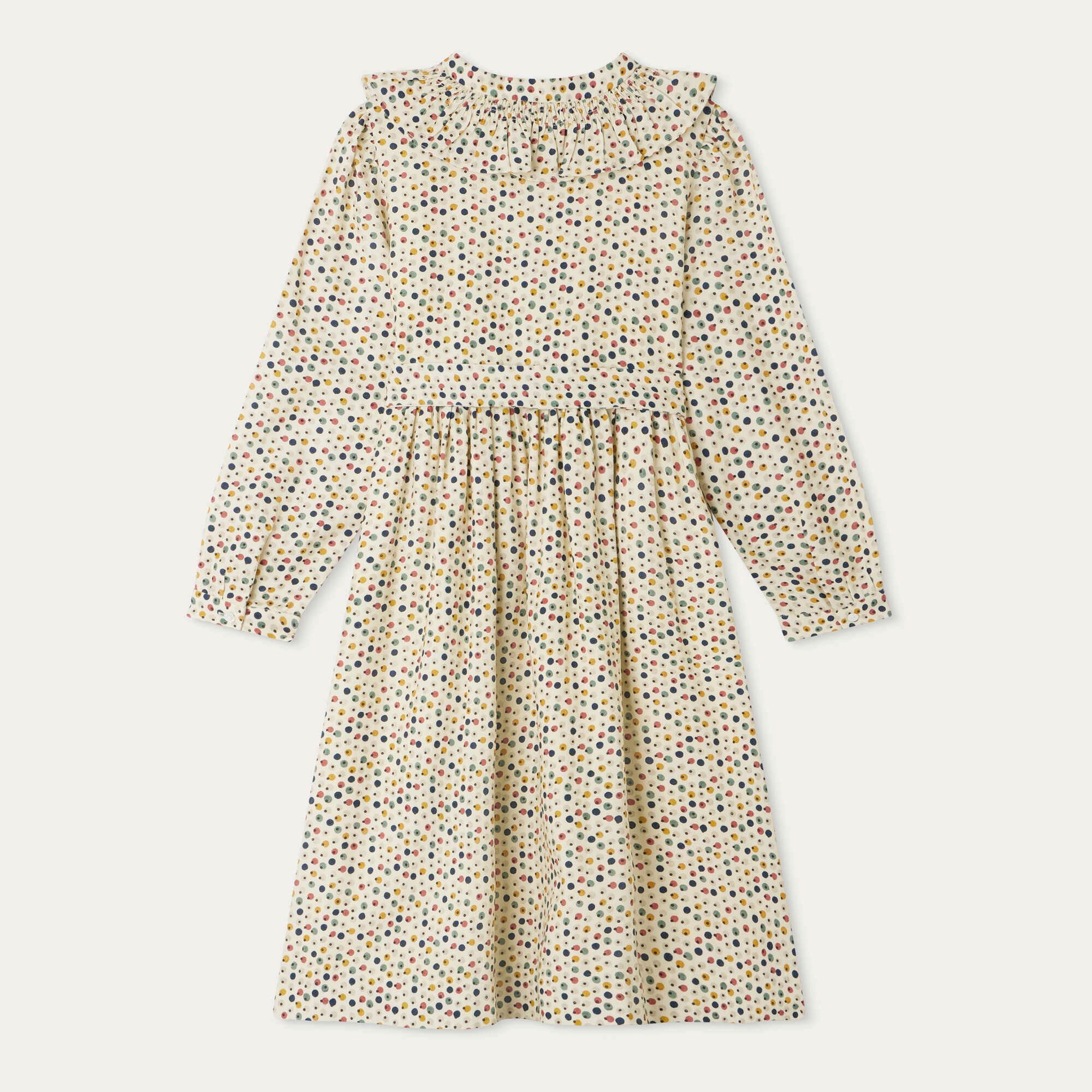 Girls Multicolor Dots Dress