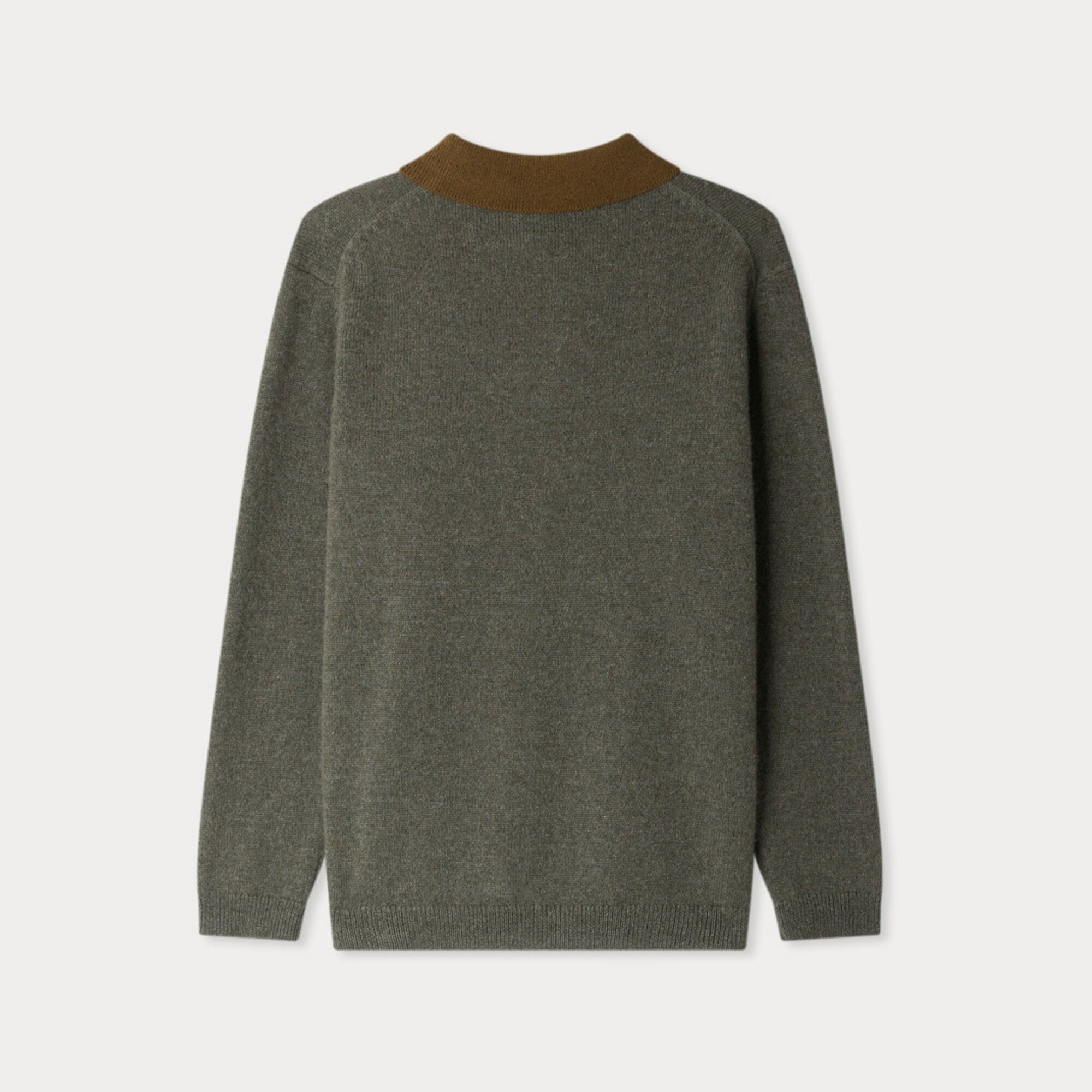 Boys Khaki Cashmere Sweater