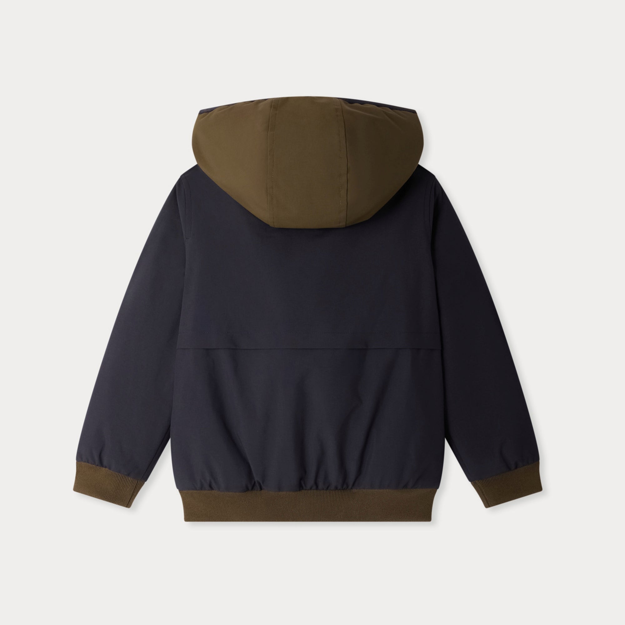 Boys Dark Blue Hooded Jacket