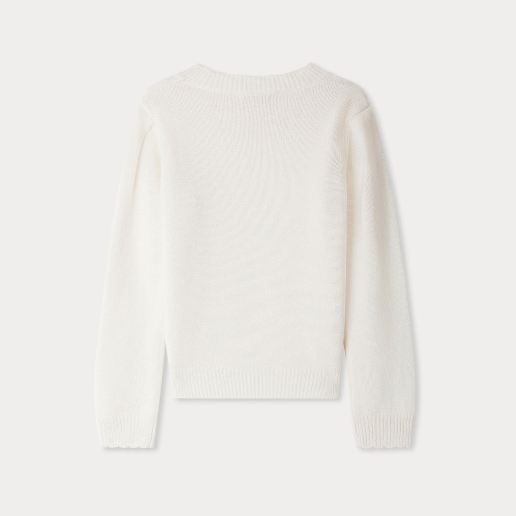Girls White Cashmere Sweater