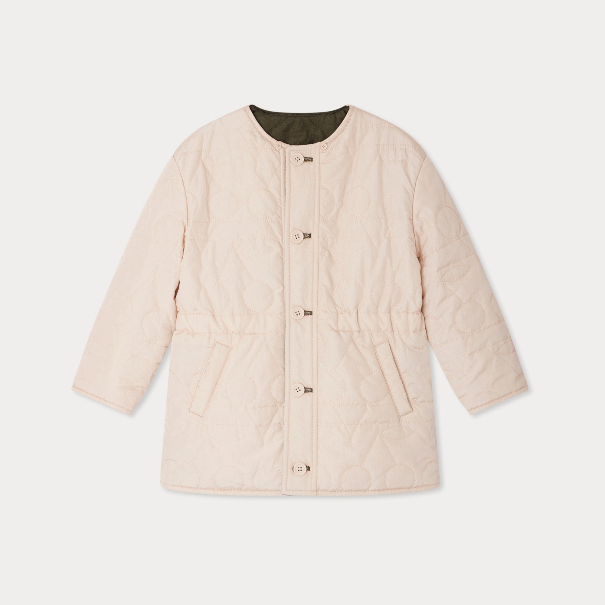 Girls Pink Reversible Coat