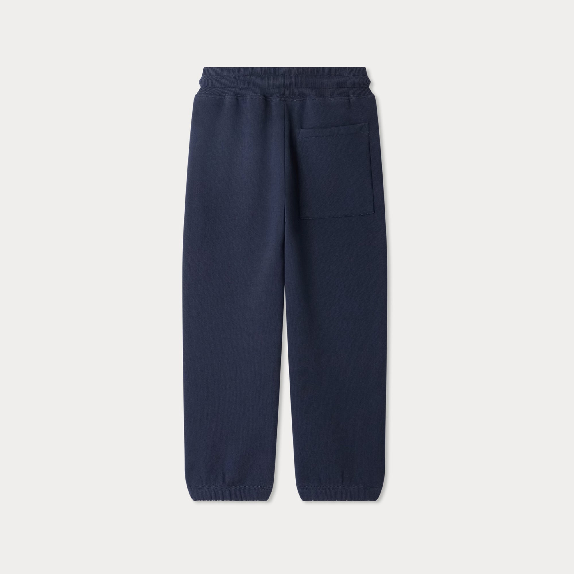 Boys & Girls Navy Embroidered Logo Cotton Trousers
