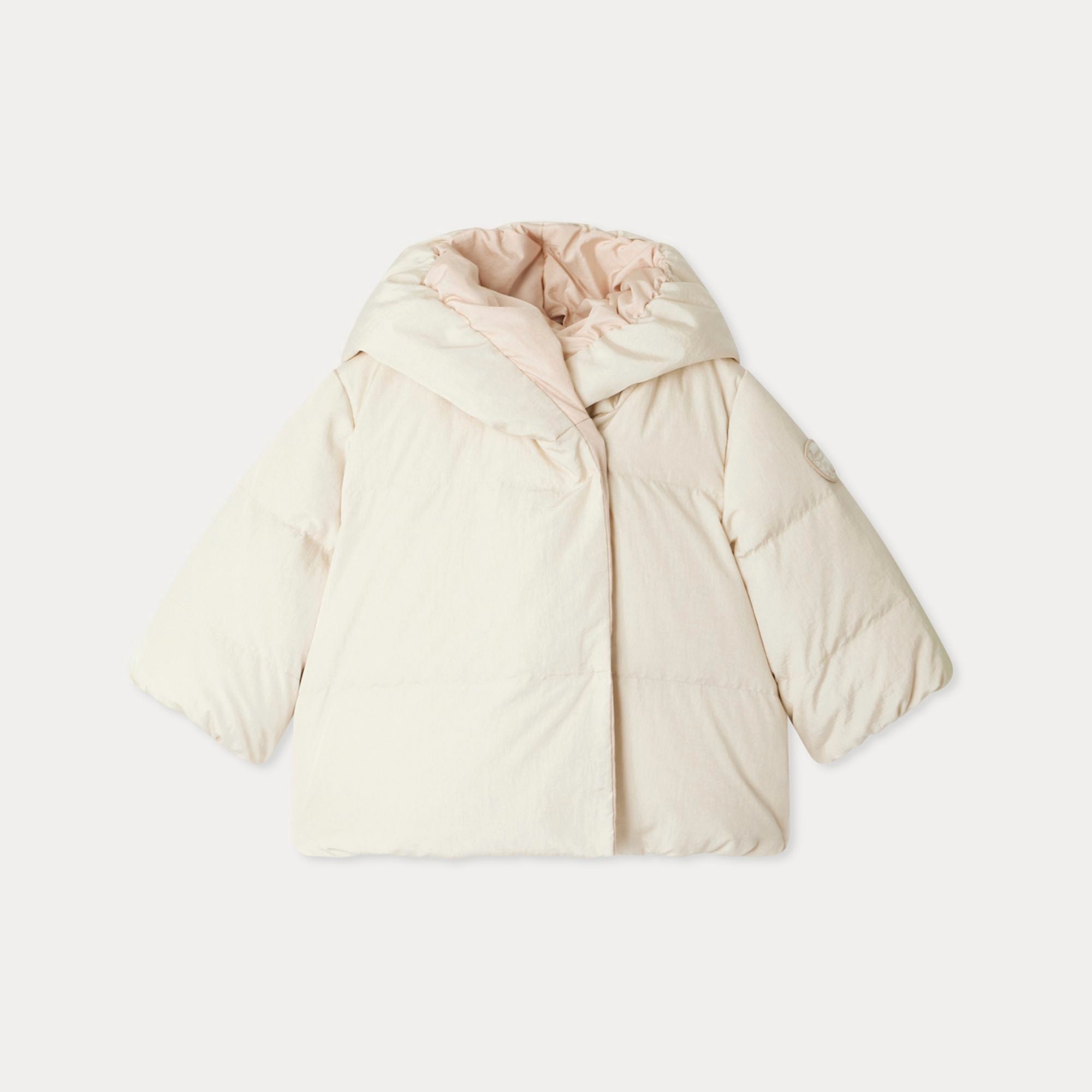 Baby Girls Light Pink Reversible Padded Down Jacket